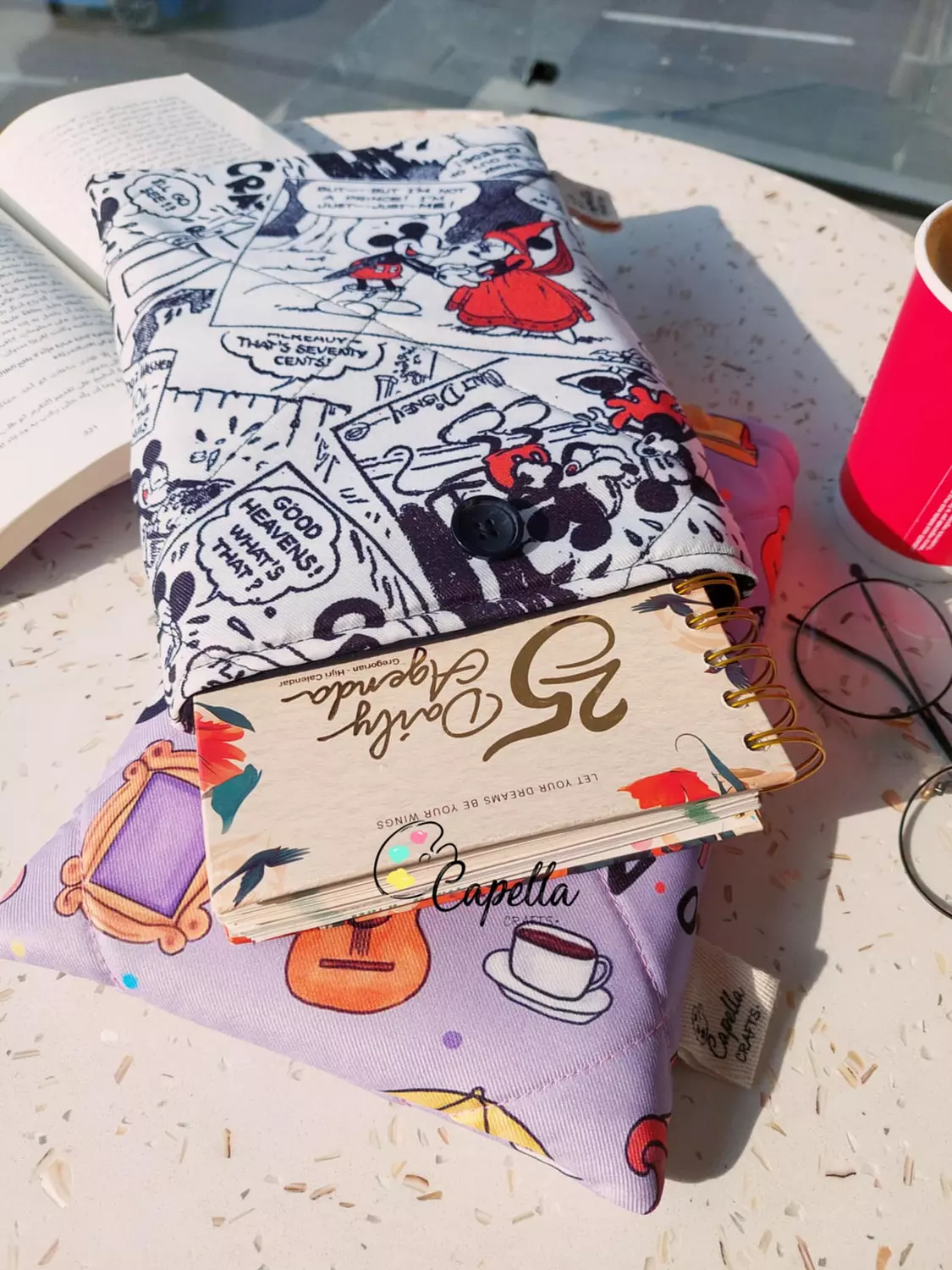 Mickey and Minnie book sleeve 2