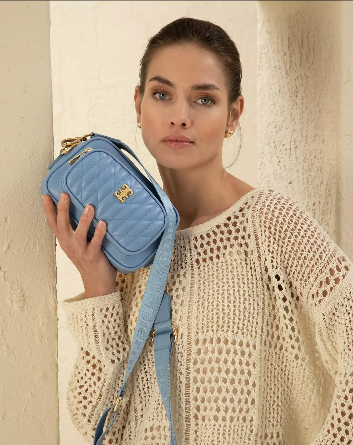 Pierre Cardin crossbody bag in Baby blue  3