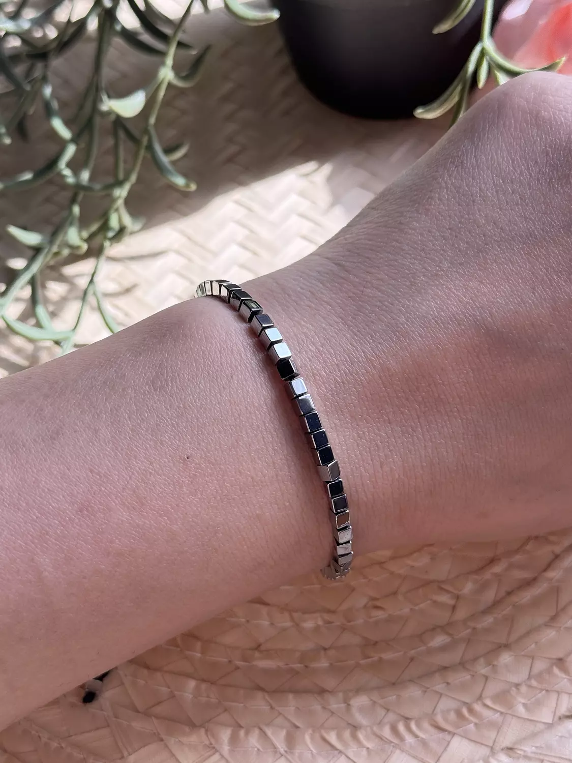 Hematite Silver Bracelet ( Stock ) 3