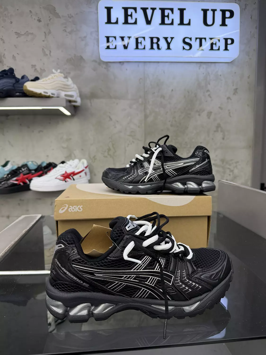 Asics kayano 14 black pure silver  1