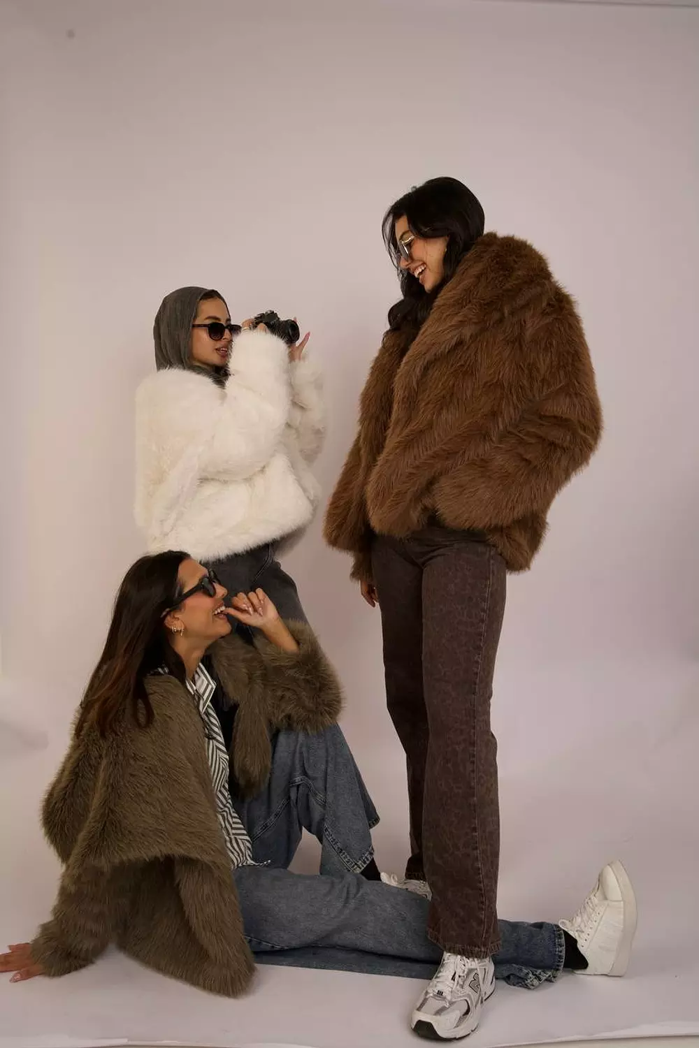 Imported fur jacket with elegant collar  6