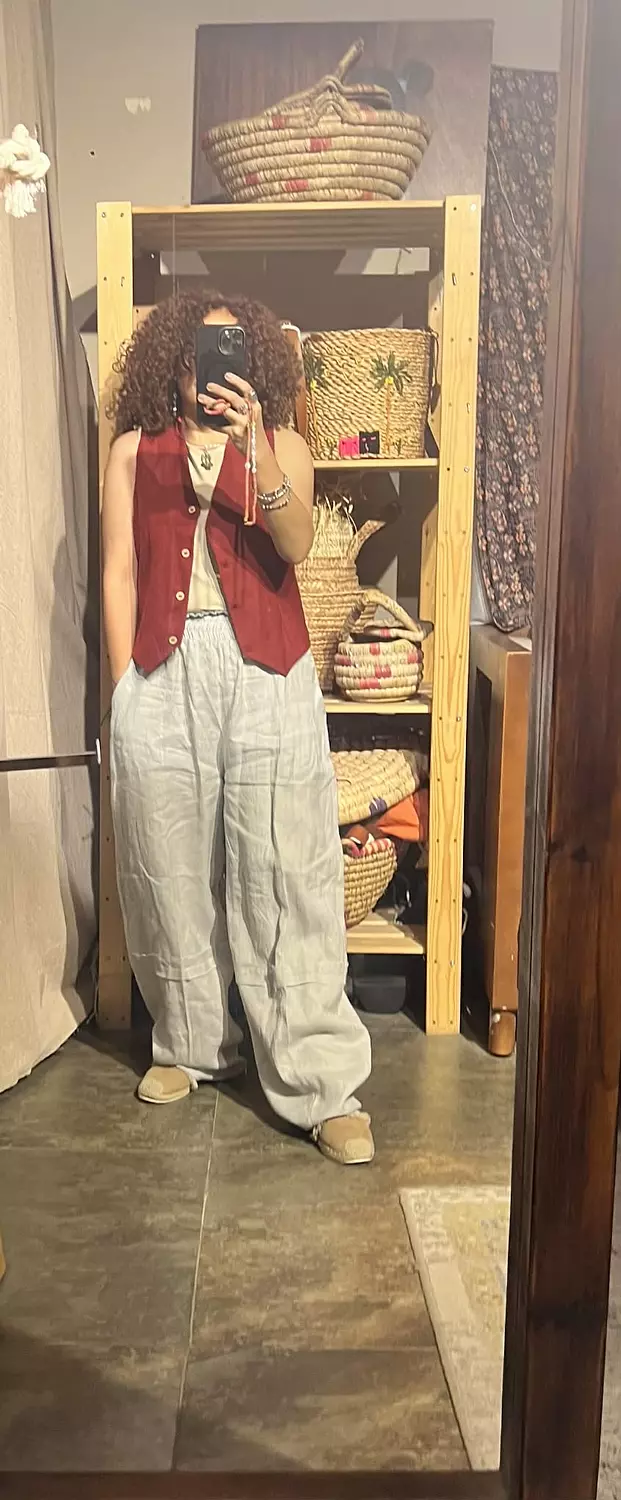 Linen sleeveless vest  8