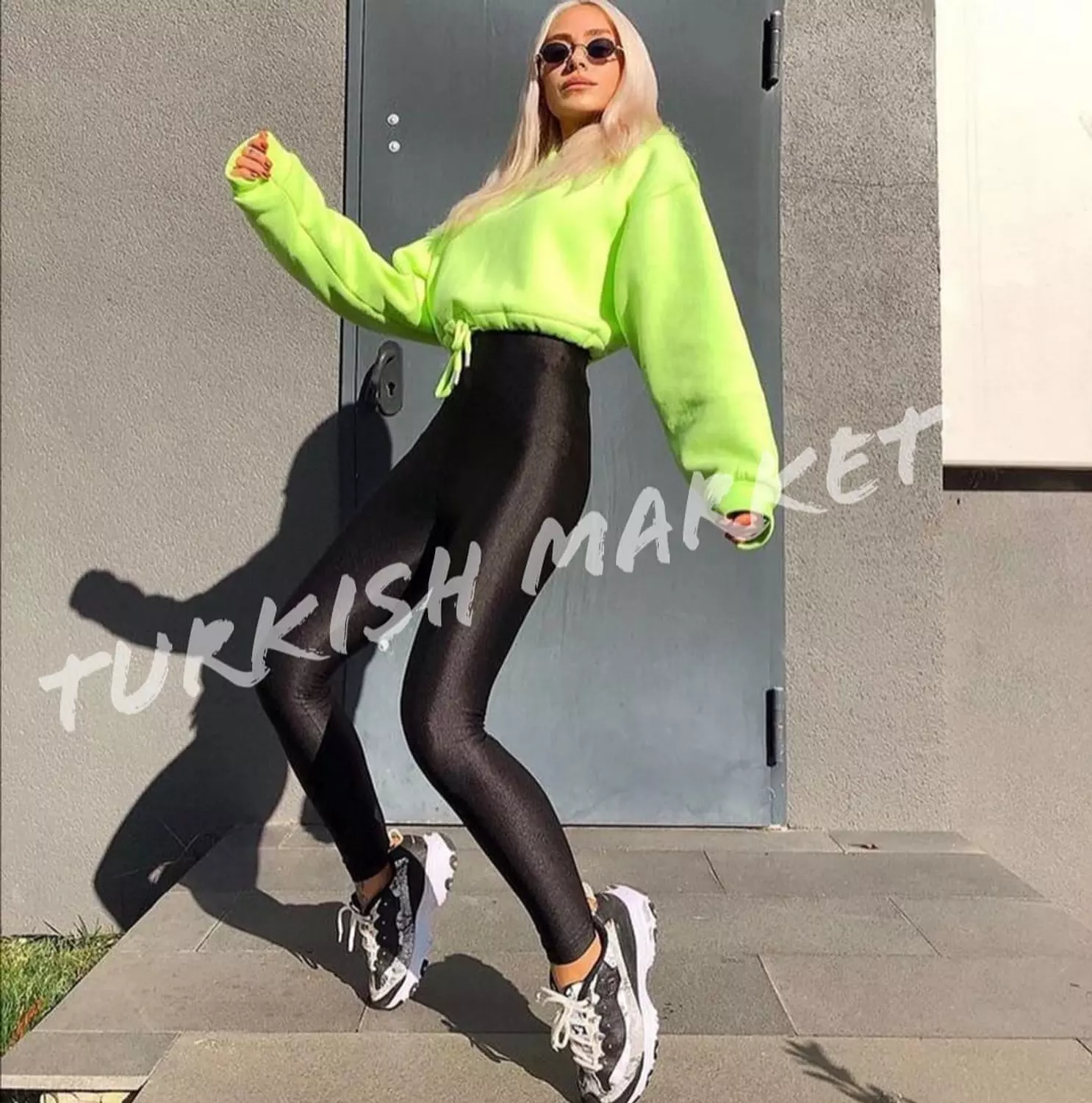 Plus Size Metallic leggings 6