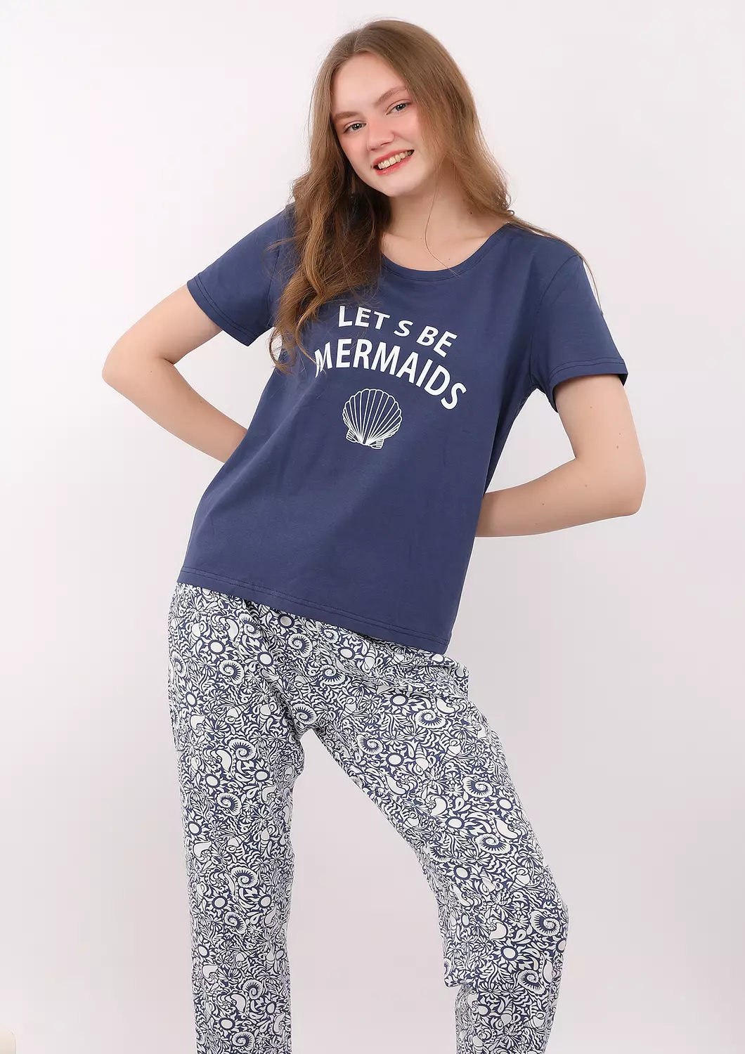 S101 Coastal Breeze Seashell Pajama Set 2
