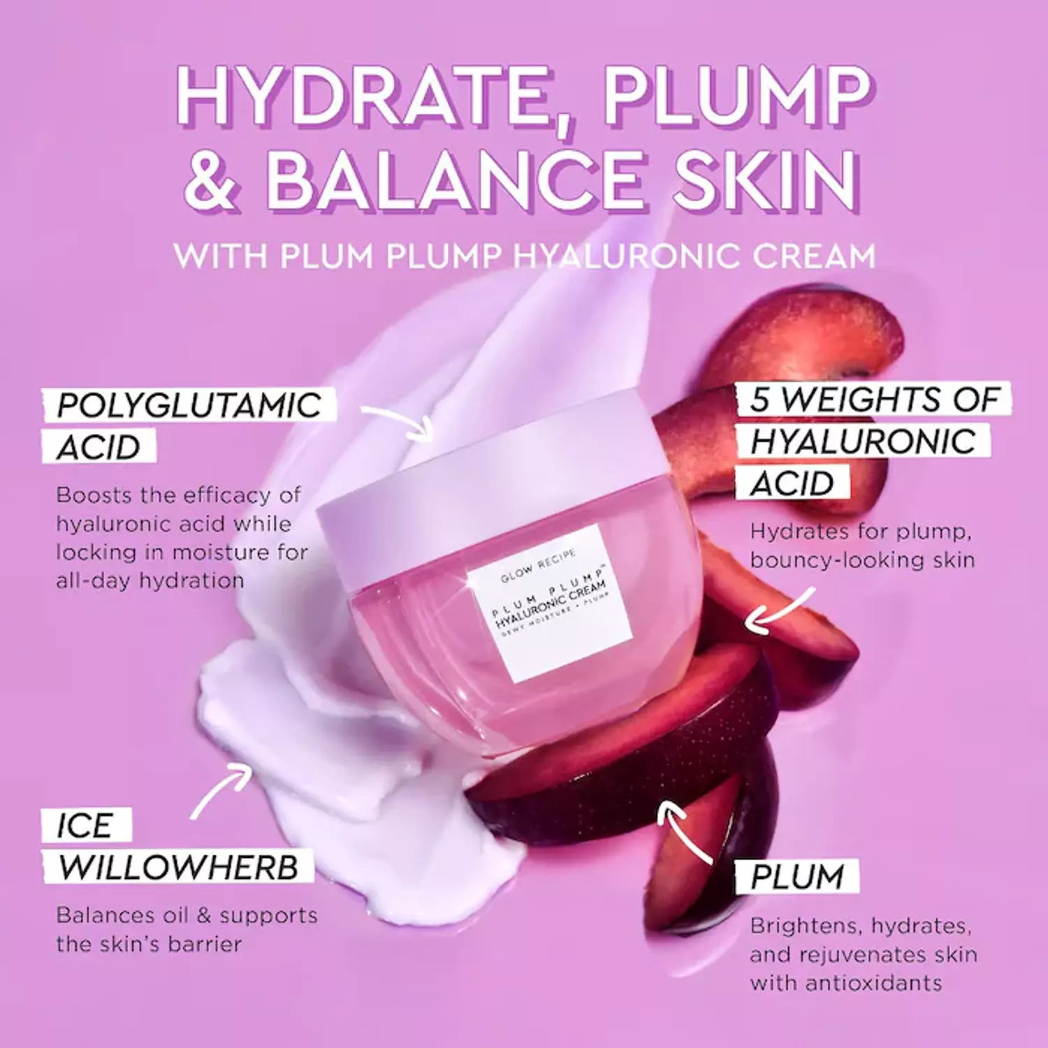 Glow Recipe  Plum Plump Refillable Hyaluronic Acid Moisturizer 3