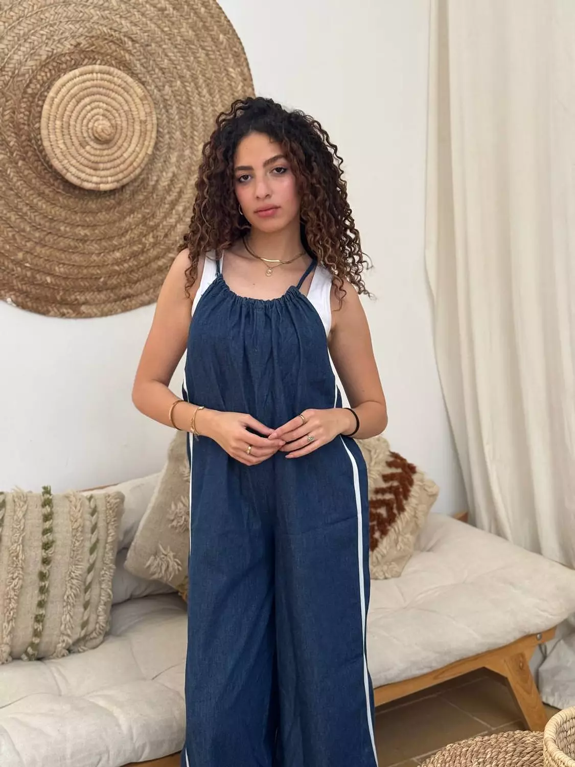 Denim Stripes Jumpsuit 4