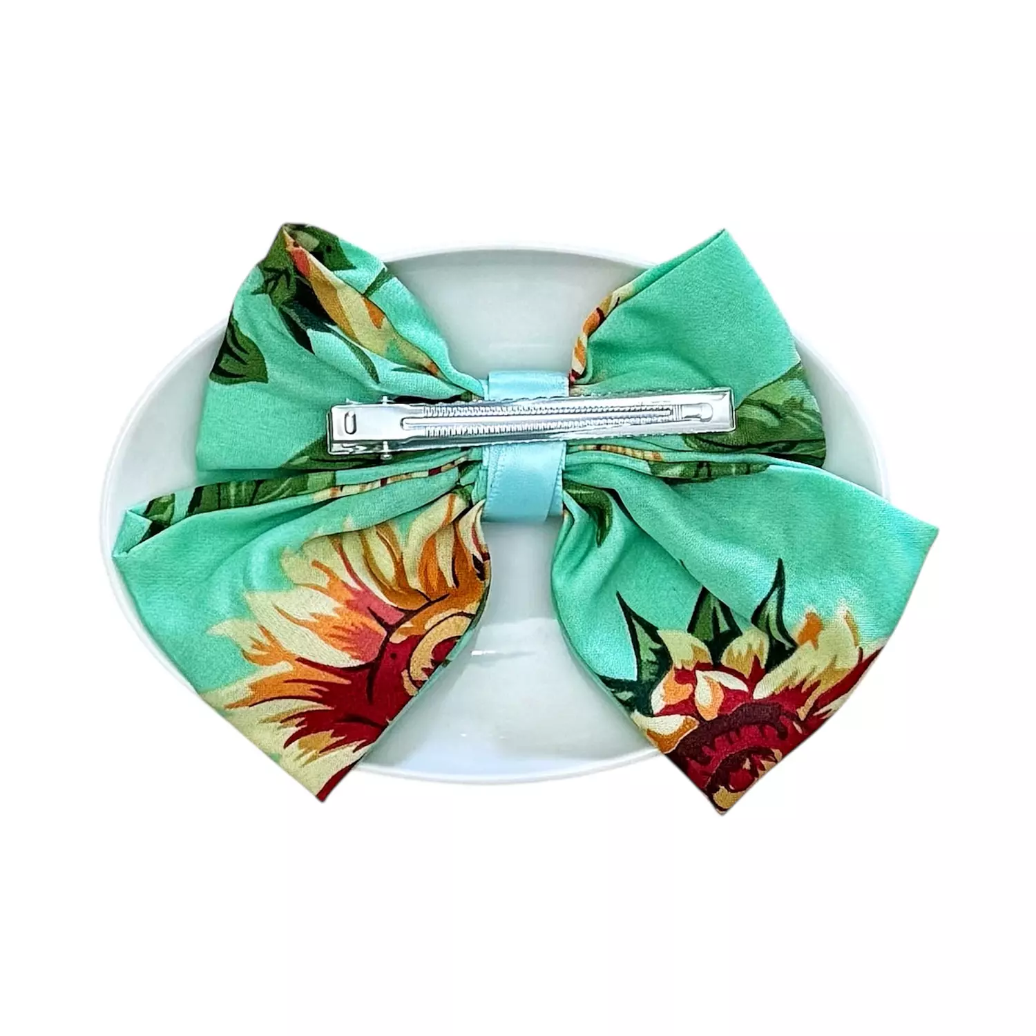 1 Pc Green Flowerista Hair Clip 1