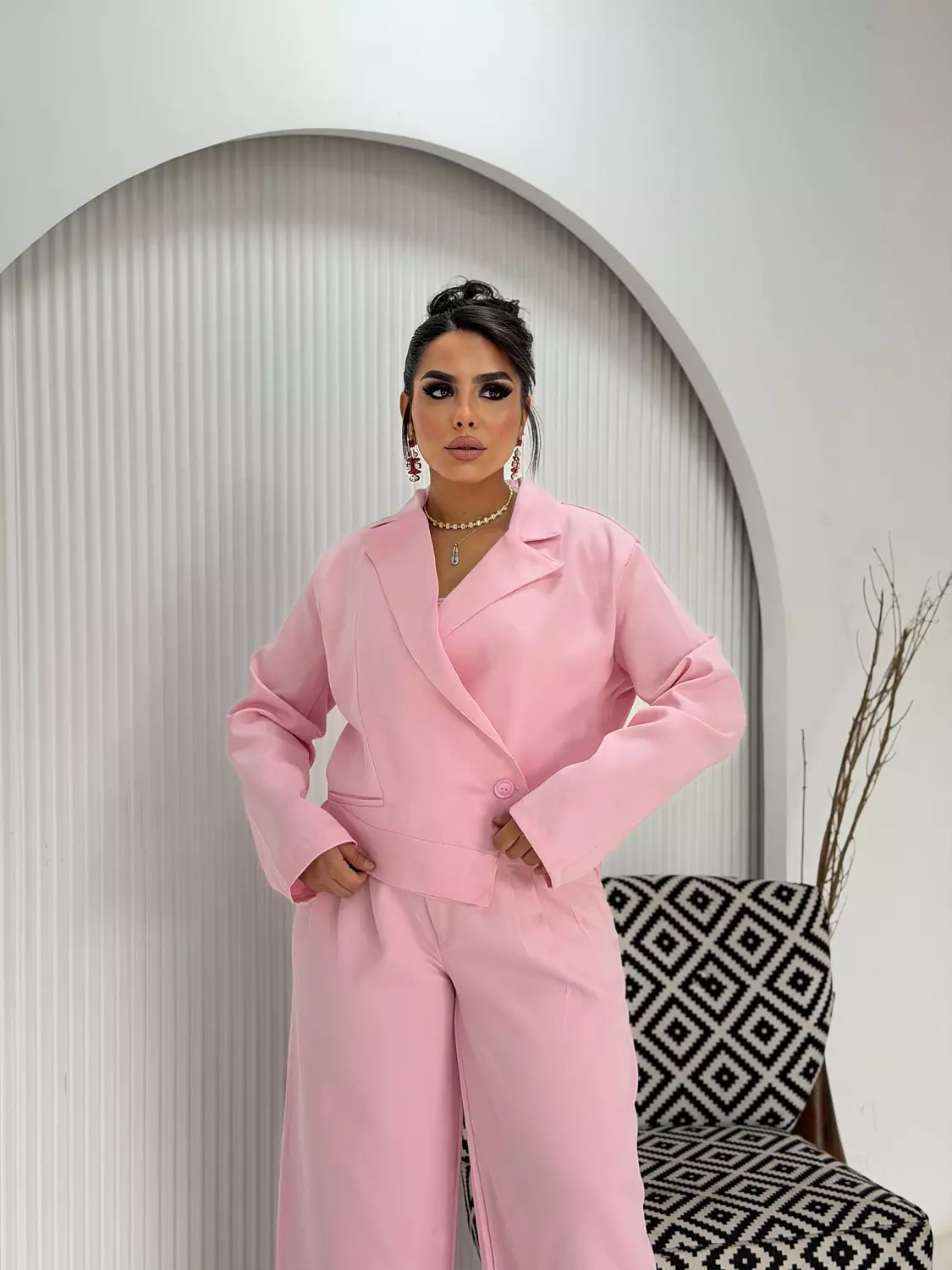 Élan Wrap Set In Blush Pink image