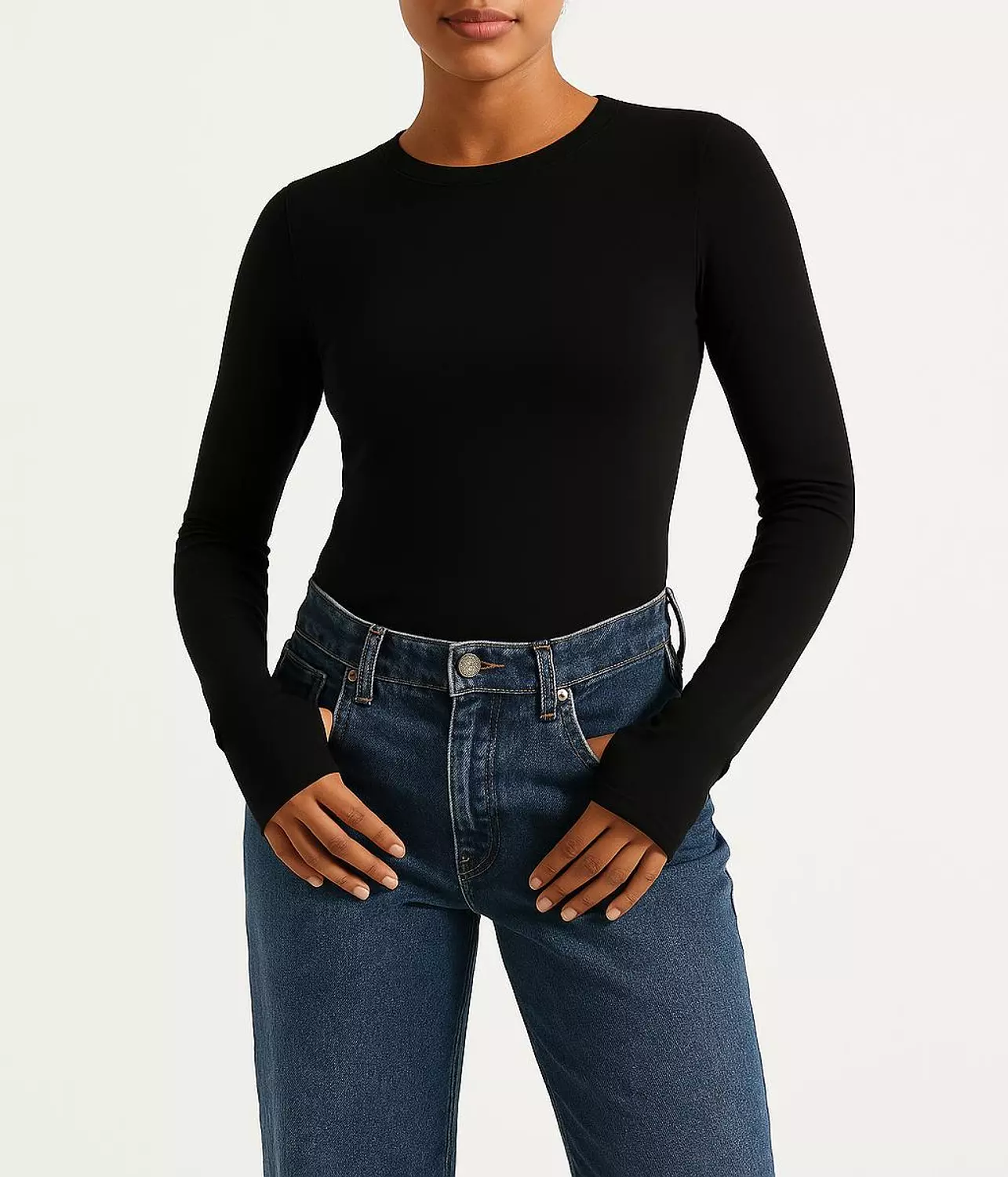 Long sleeve cotton Basic 1
