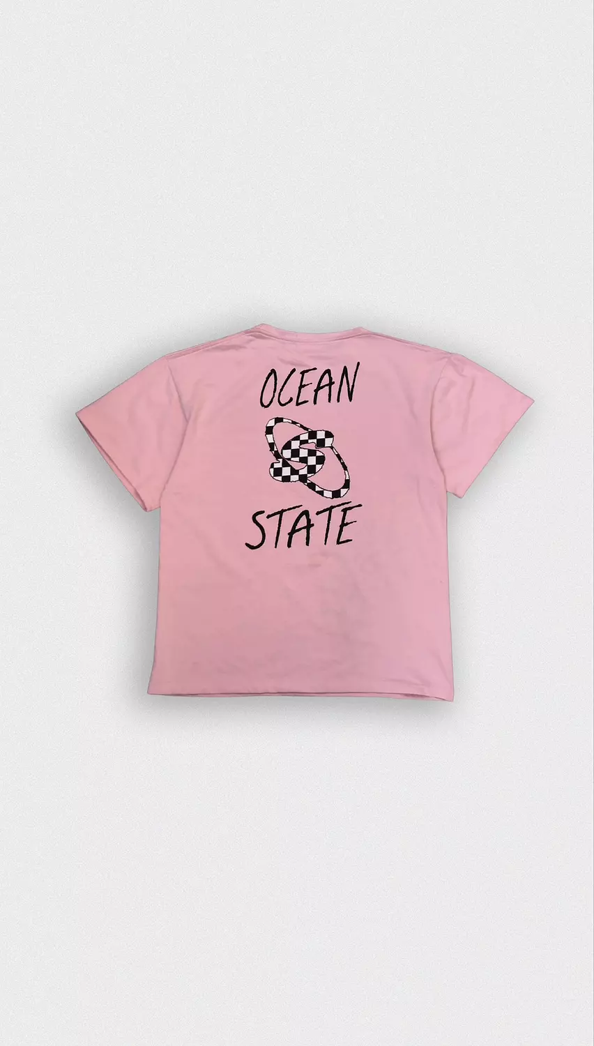 LA FLEUR PINK BOXY TEE image