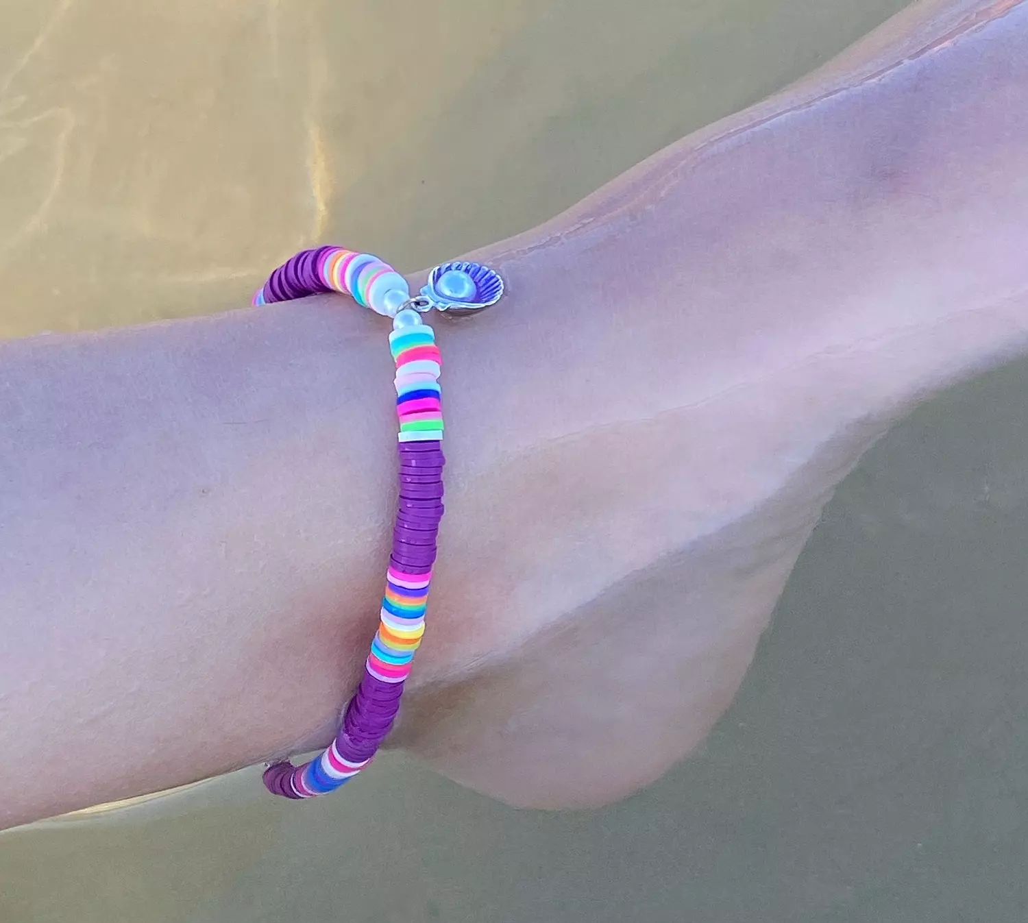The Purple Shell anklet image