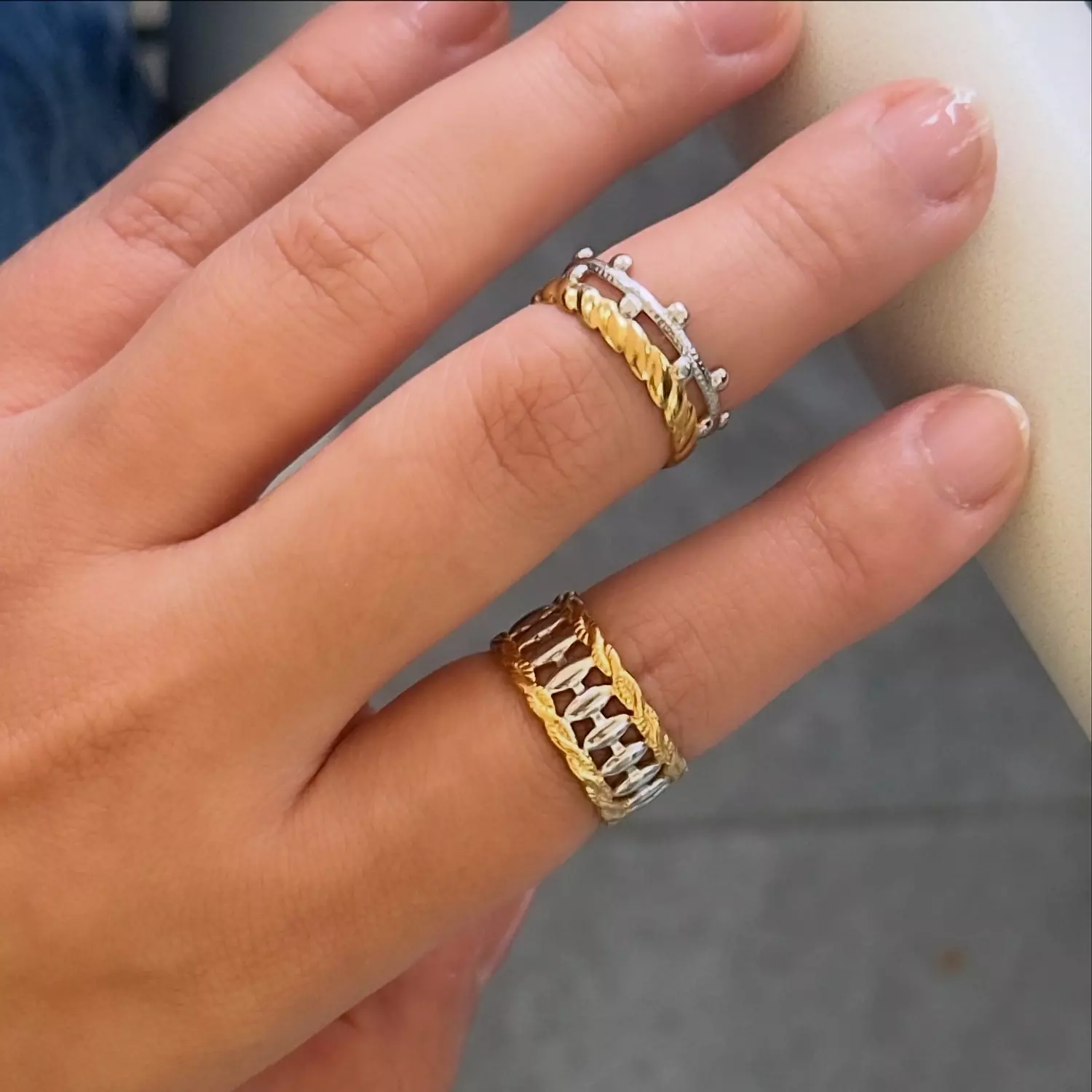 Silver x Gold Rings hover image