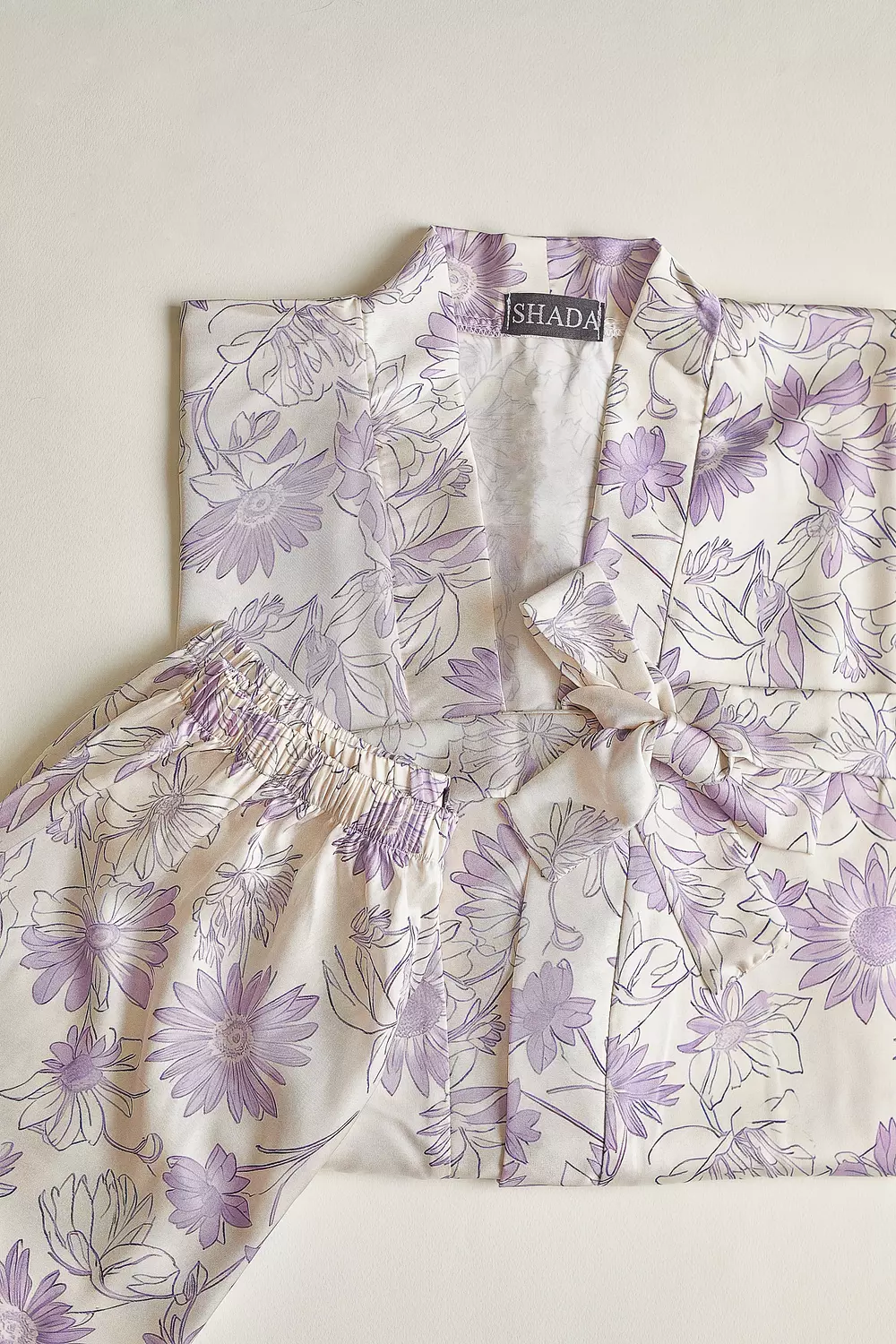 Floral Robe and Pants Set 2