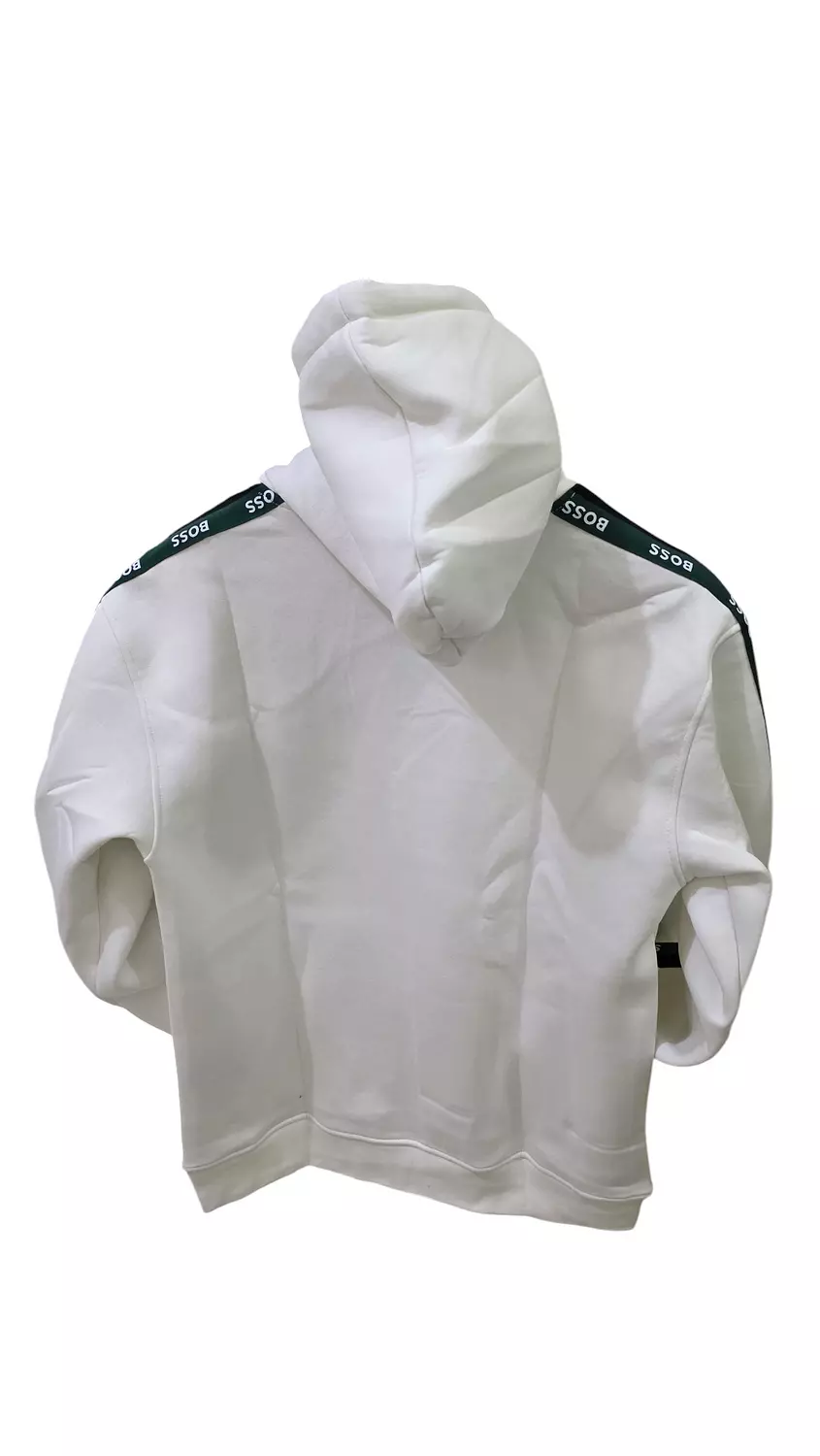 Boss hoodie white 2