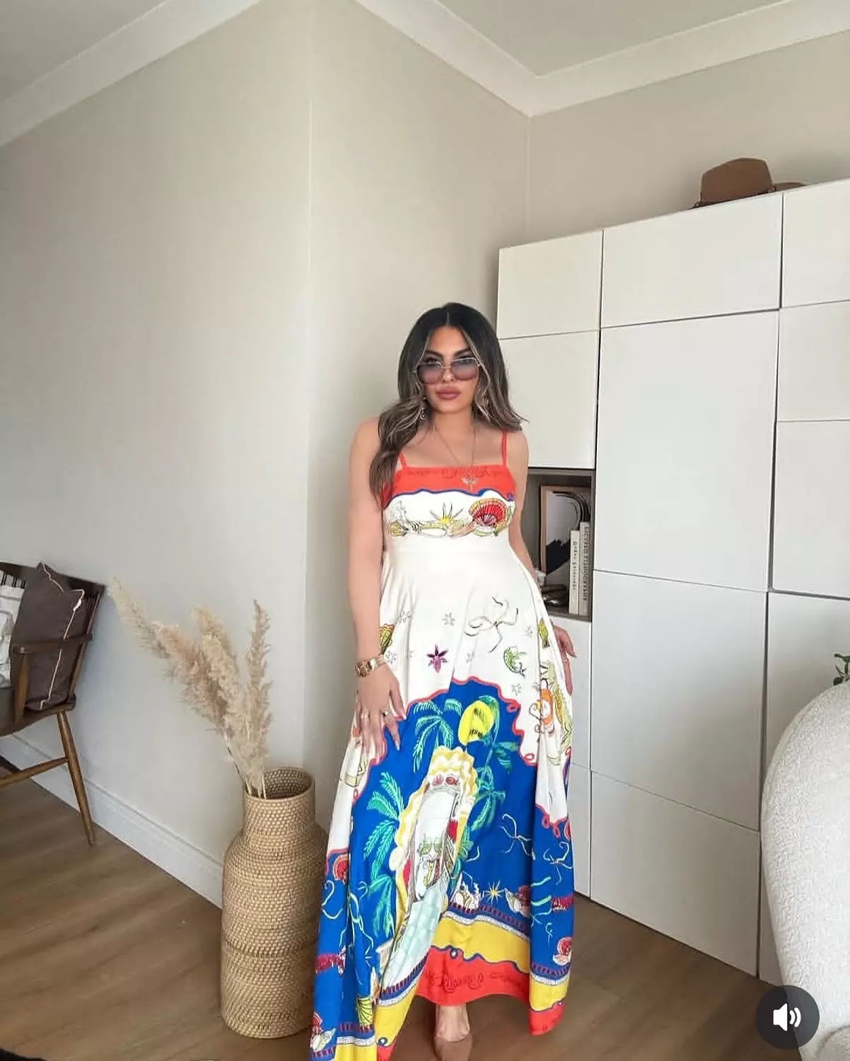 Orange maxi Alemais dress 8