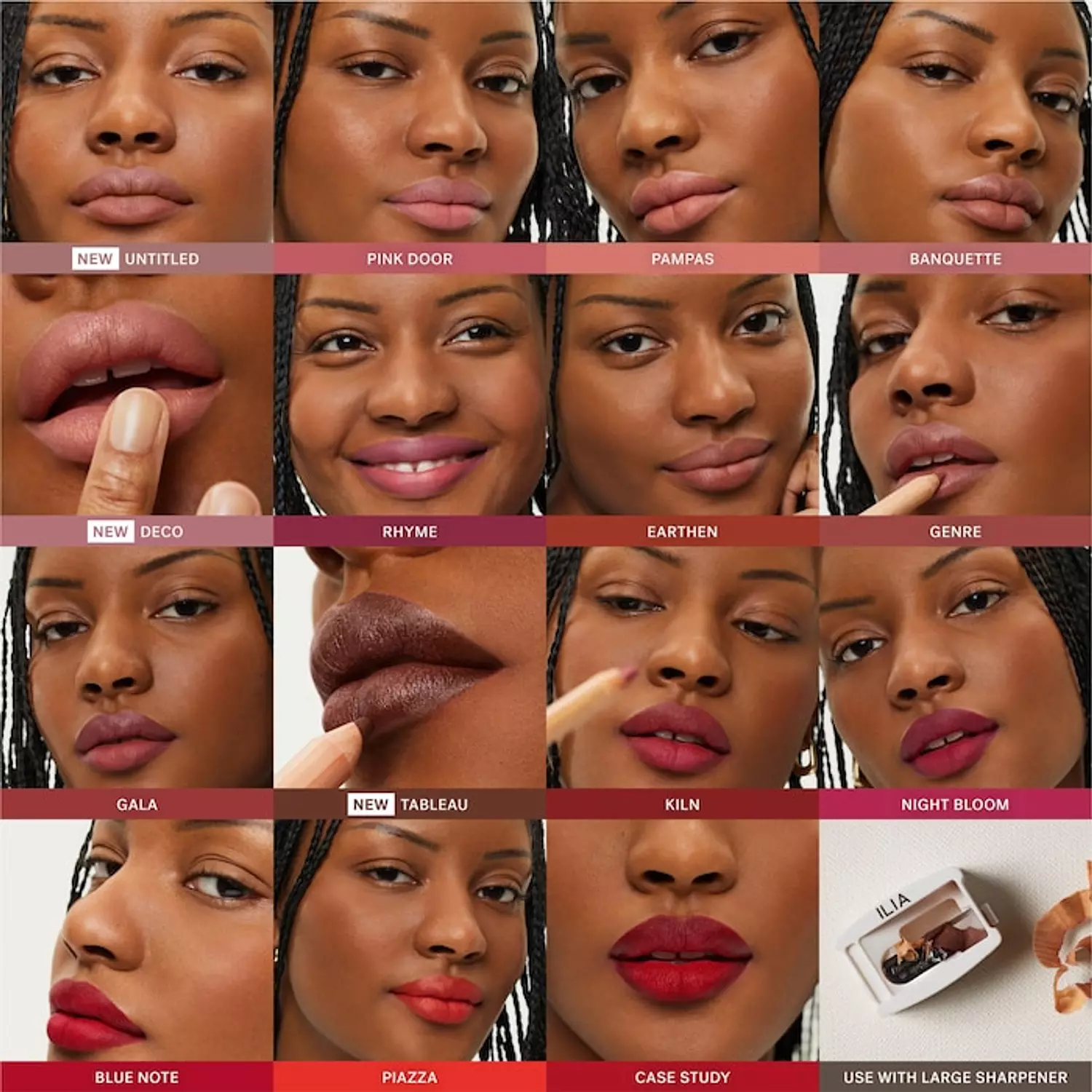 ILIA  Lip Sketch Hydrating Lipstick + Lip Liner Crayon 2