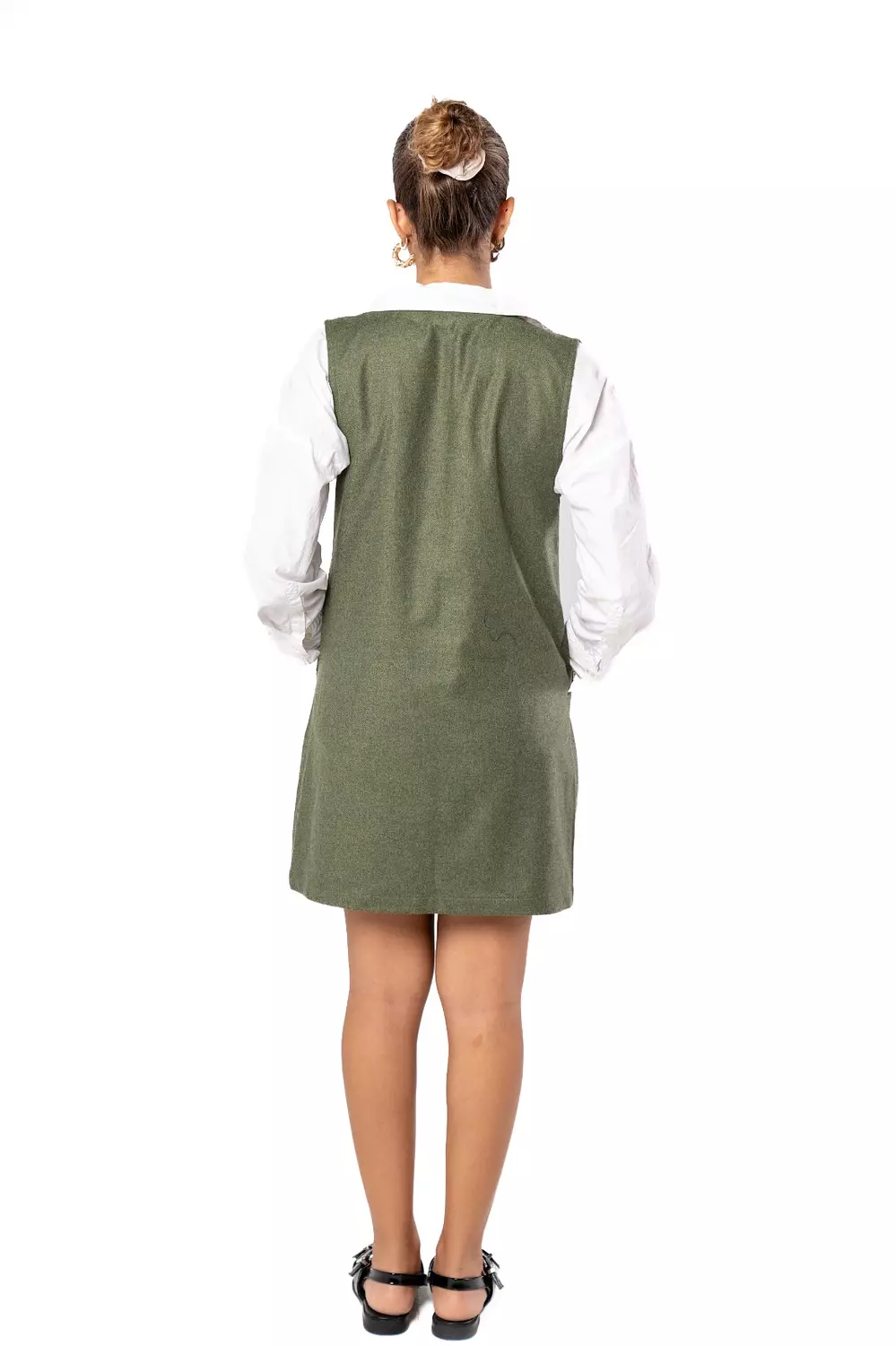 Flow Short Wool Dress w/ Pockets 5