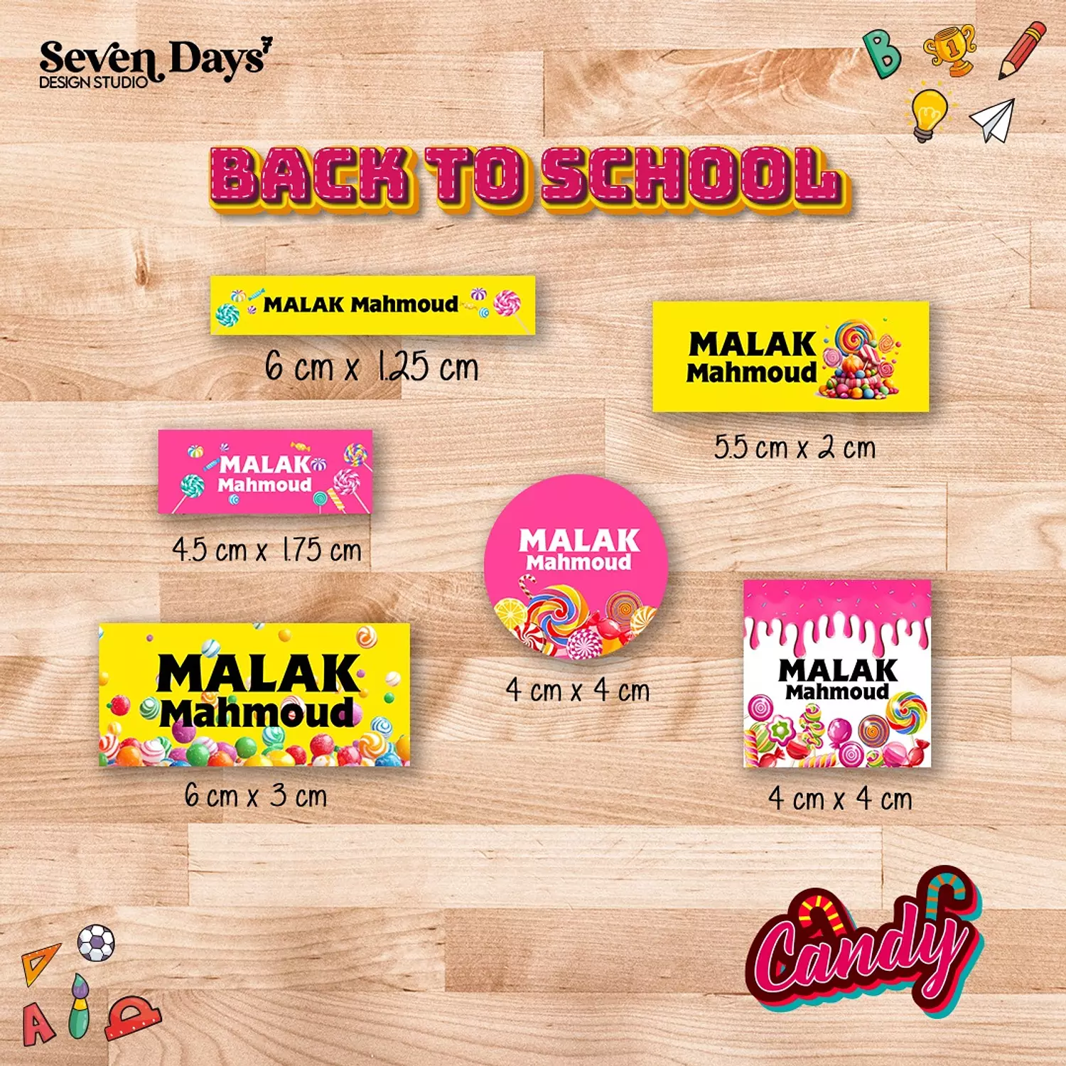 Candy School Labels image