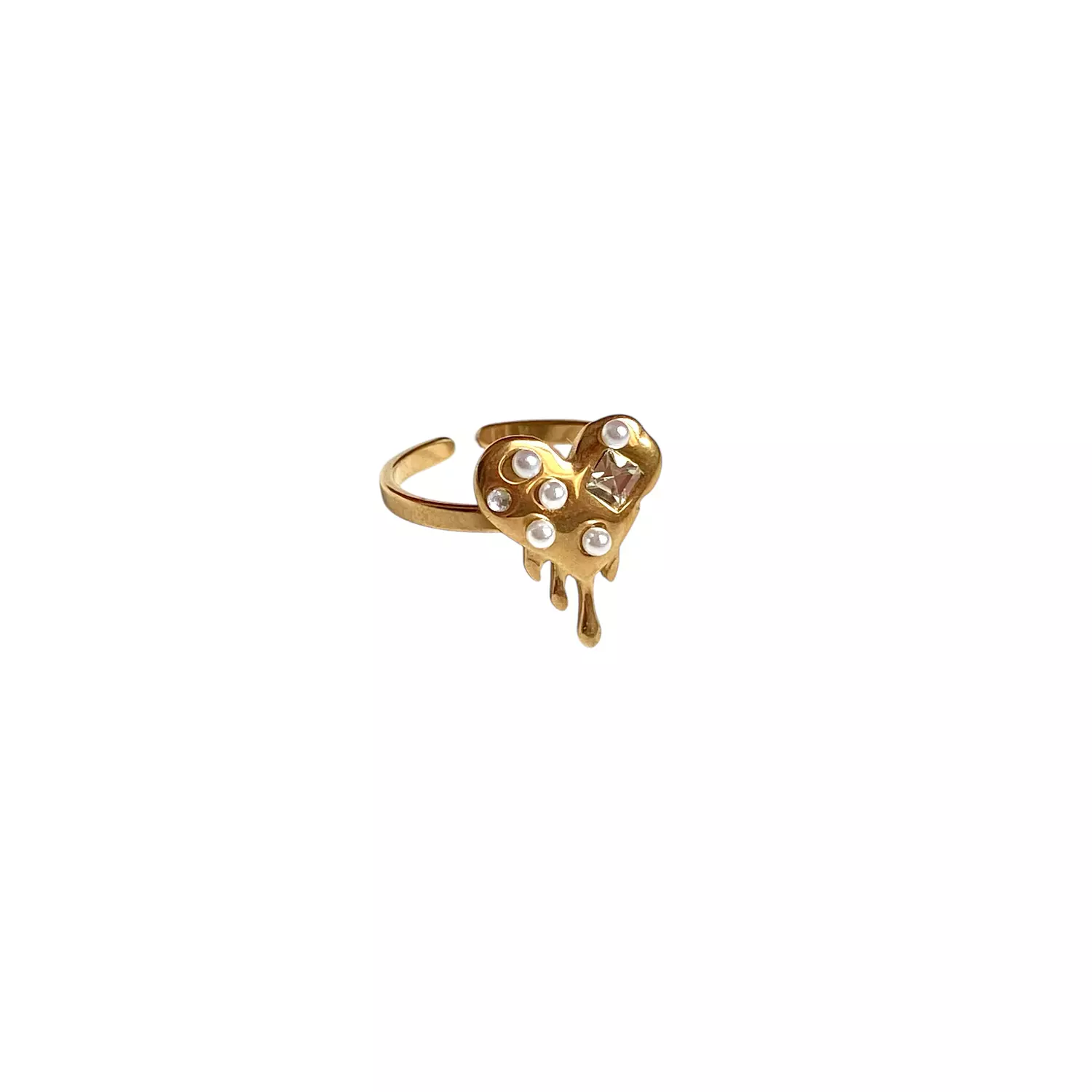 Melting Heart stainless steel Ring 1