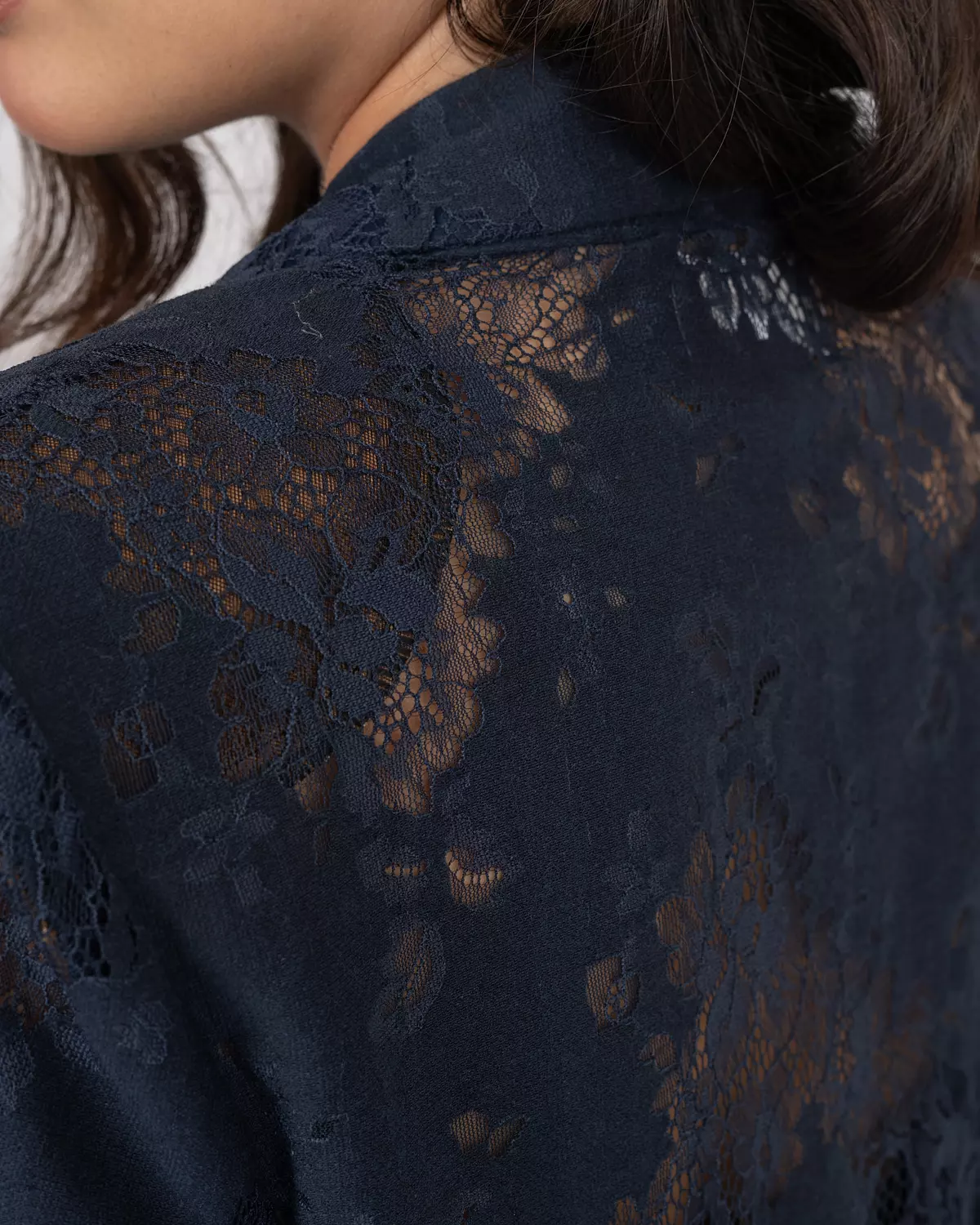 Navy Blue Lace Blazer 7