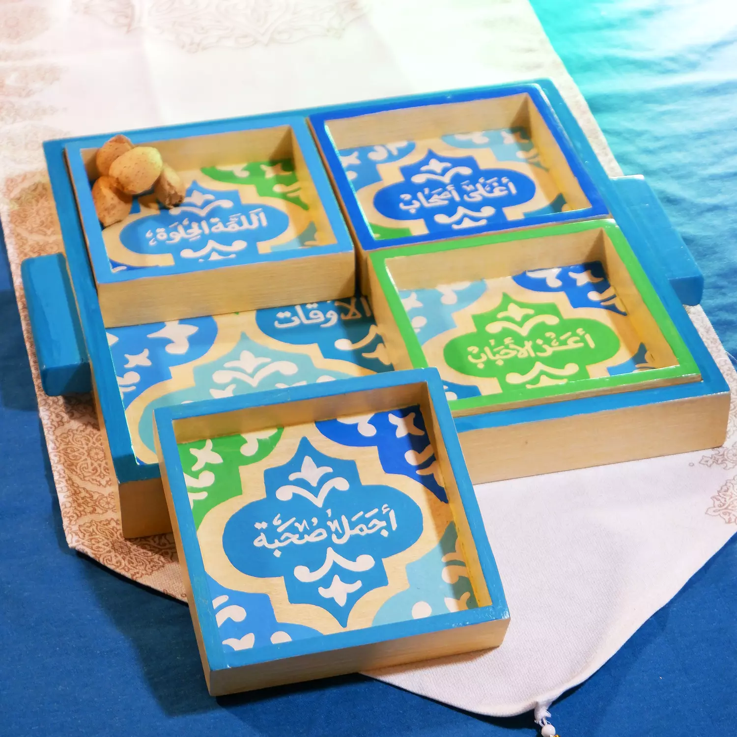 Ramadaneyat blue Nuts set square image