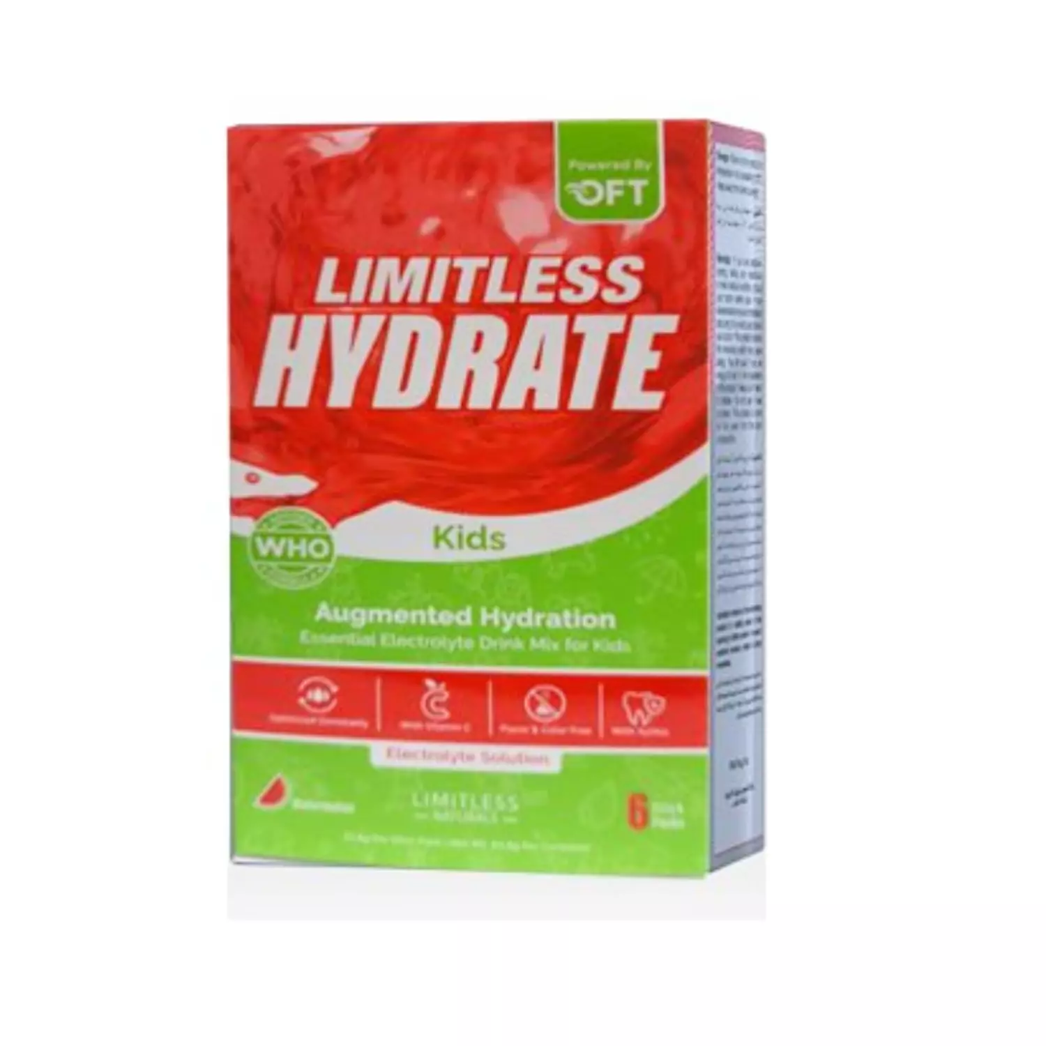 LIMITLESS HYDRATE KIDS WATERMELON 6 STICK ACKS image