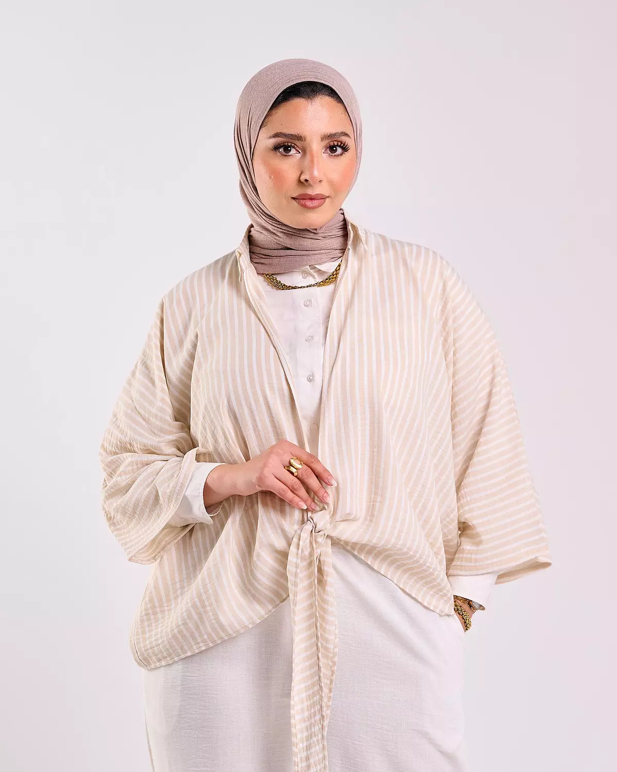 Linen Set in Beige 3