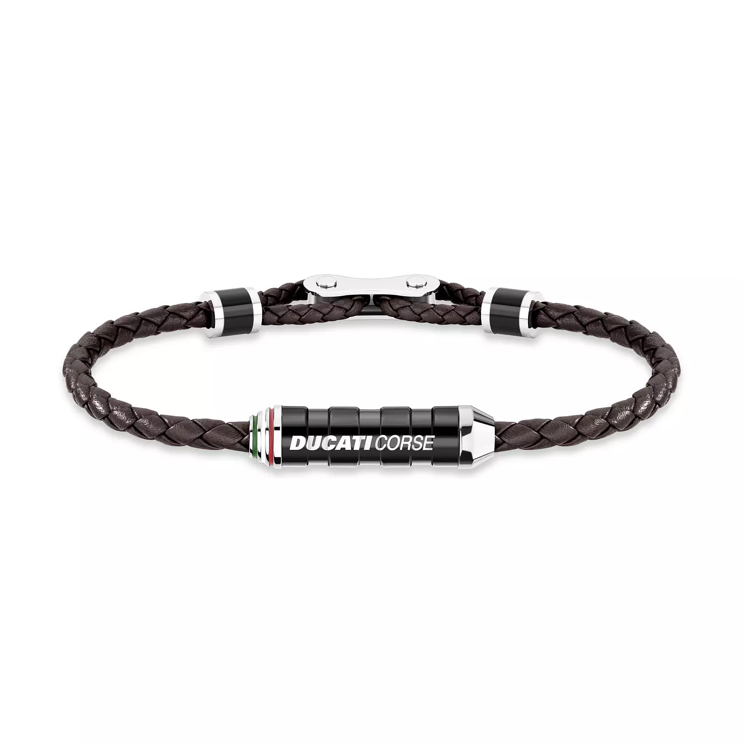 Ducati - DTAGB2137210 - MAGNETE PELLE BROWN LEATHER WITH Stainless Steel BR SML 0