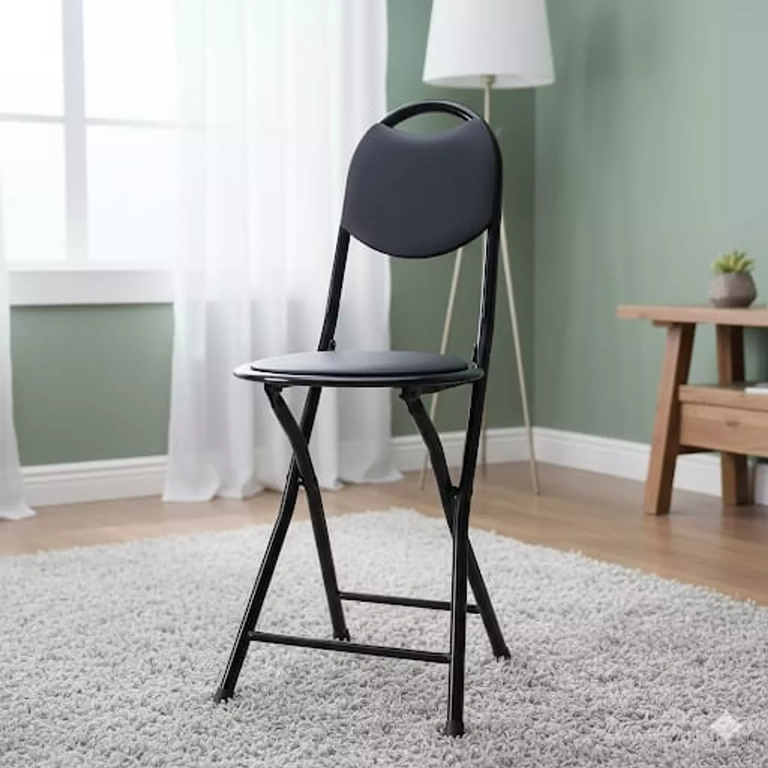Folding Hajj Chair – Black Color image