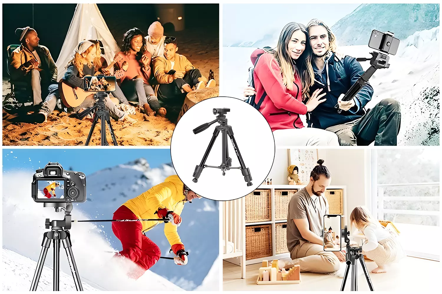 Professional Tripod, Lightweight and Extendable to 68.5cm, Neepho NP-3160 6