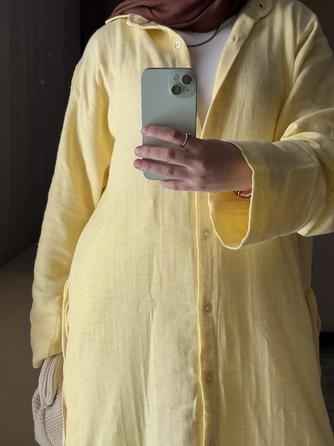 Lina Shirt Dress in yellow 7