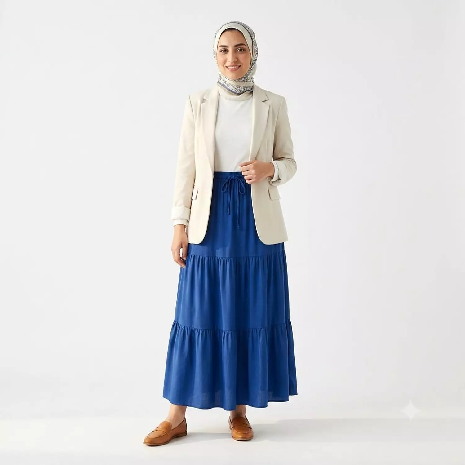 Tiered Modest Maxi Skirt 12