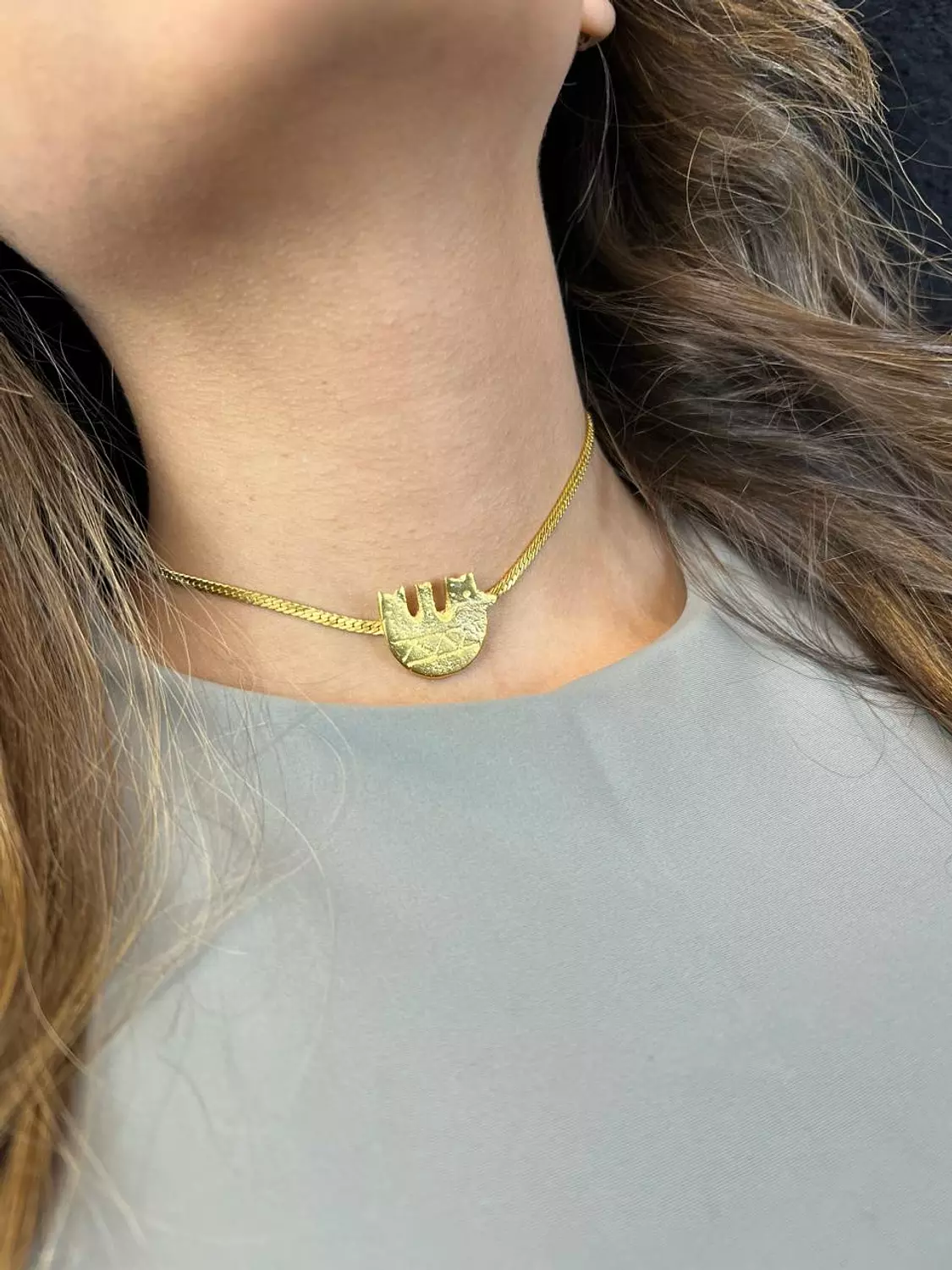 Gold plated Chicken choker 2
