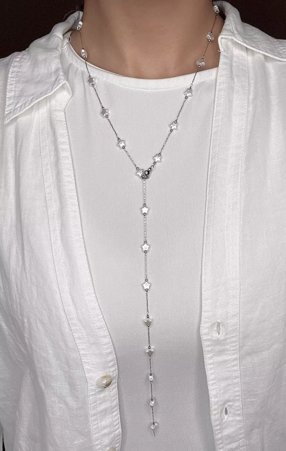 Silver Drop Necklace 2 image