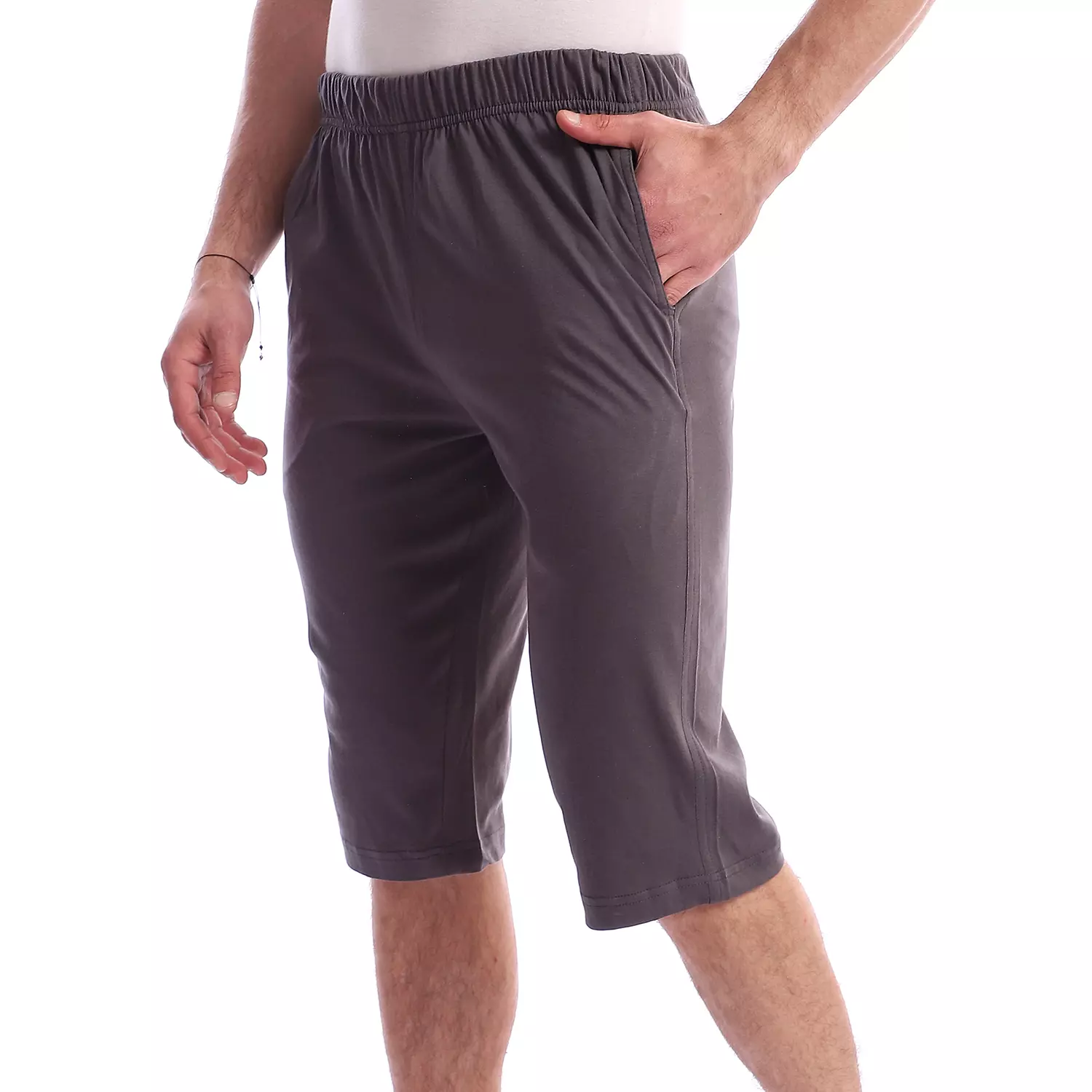 Cotton Plain Long Short - 5016 - Dark Gray hover image