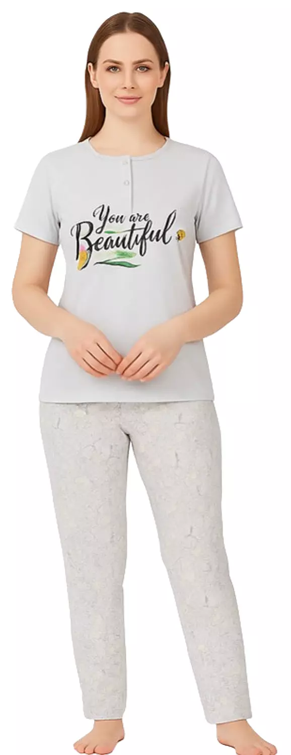 Women Beautiful Pj - 2475 - Light Grey image