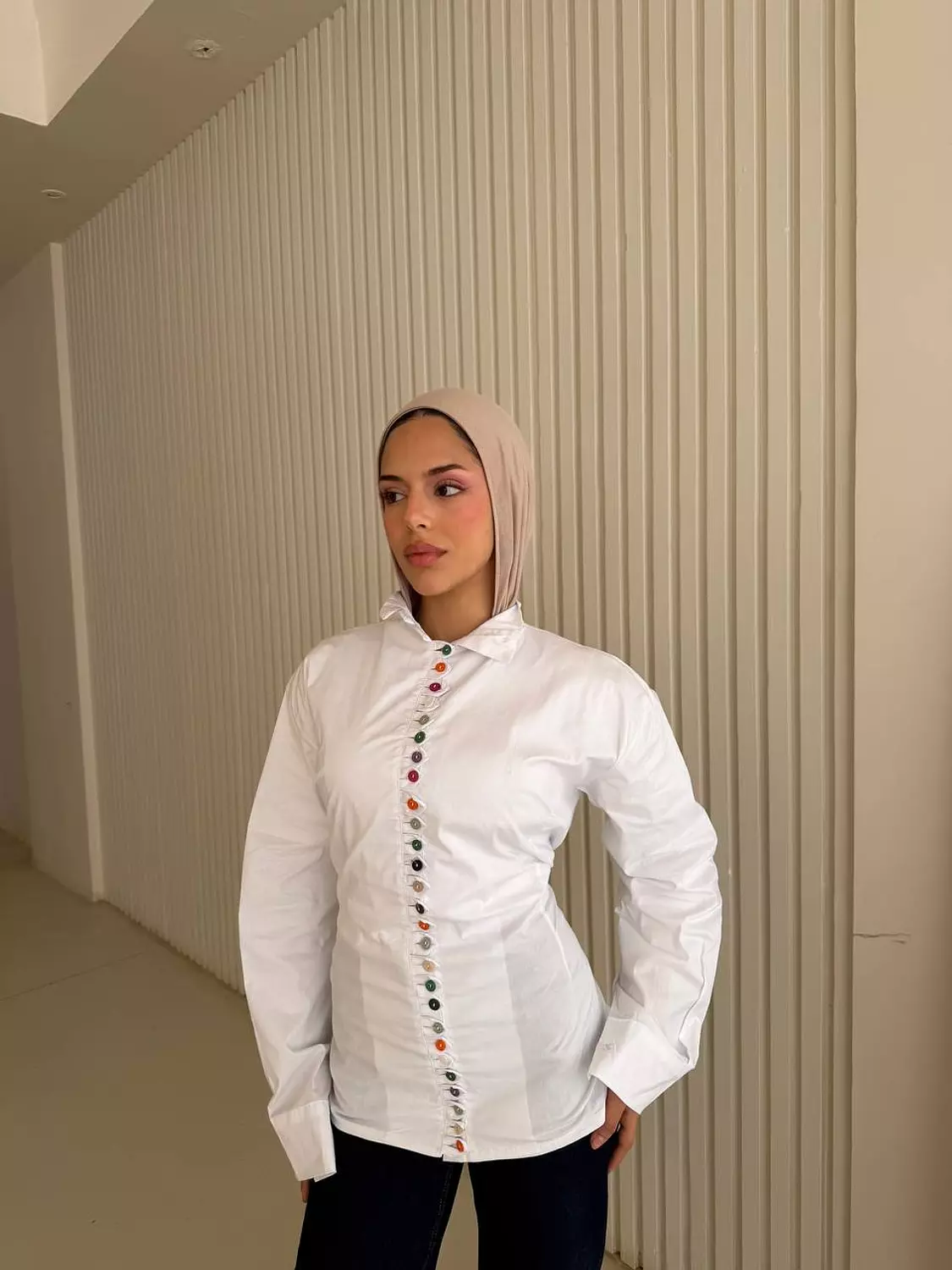 Coloured Buttons Shirt 3