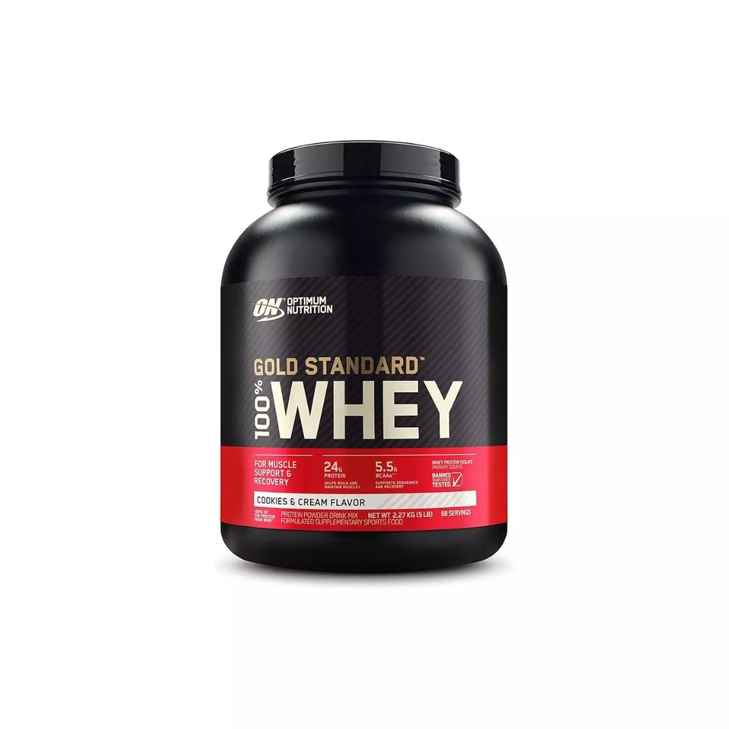 Optimum Nutrition Whey Gold Standard – High-Quality Whey Protein, 2.27kg, 74 Servings image