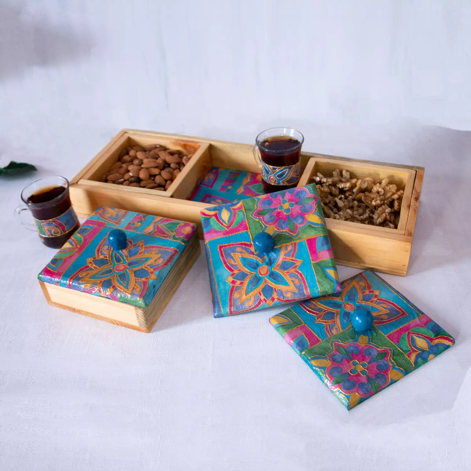 Arabic Blossom Nuts Tray 4 pieces 1