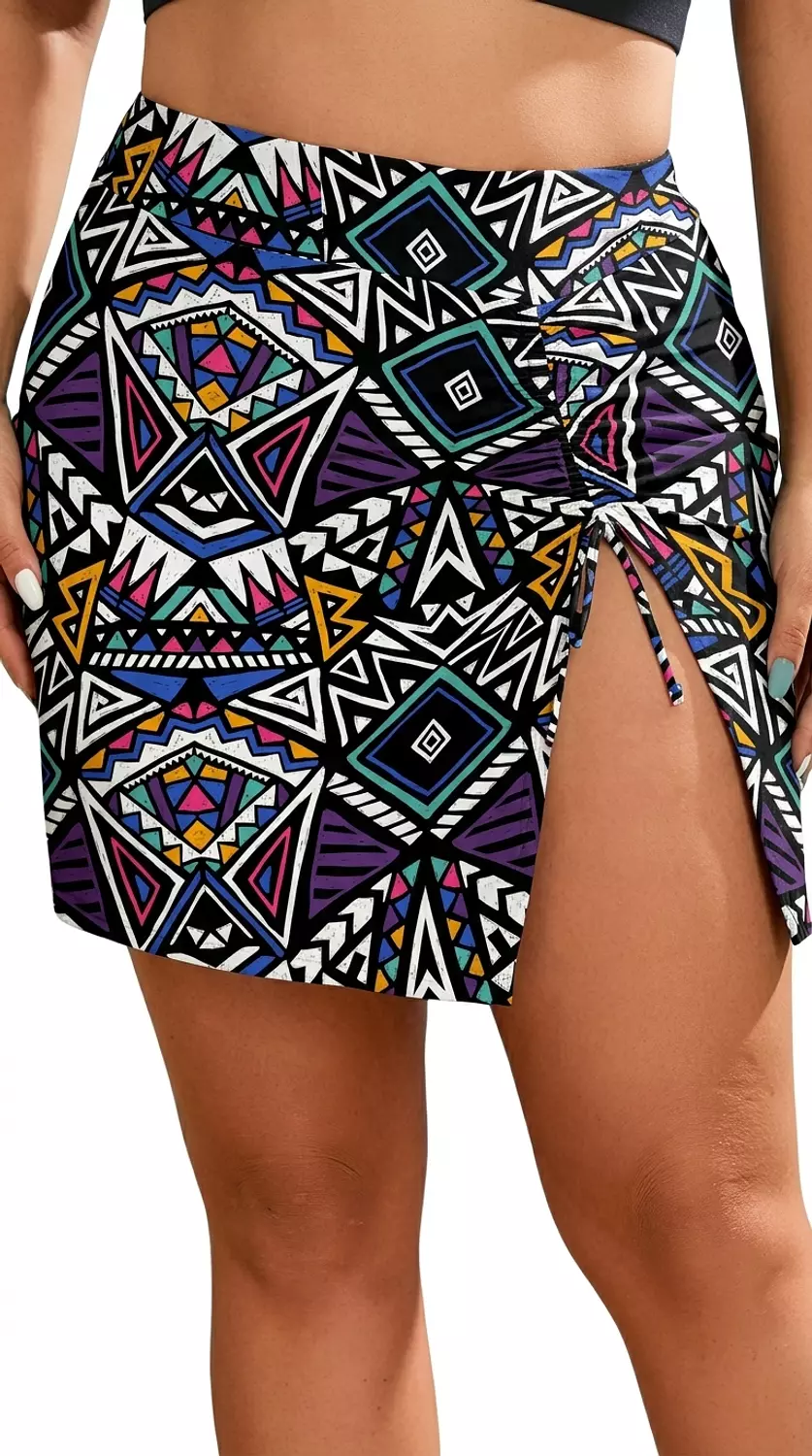 Tribal Slit skirt   2