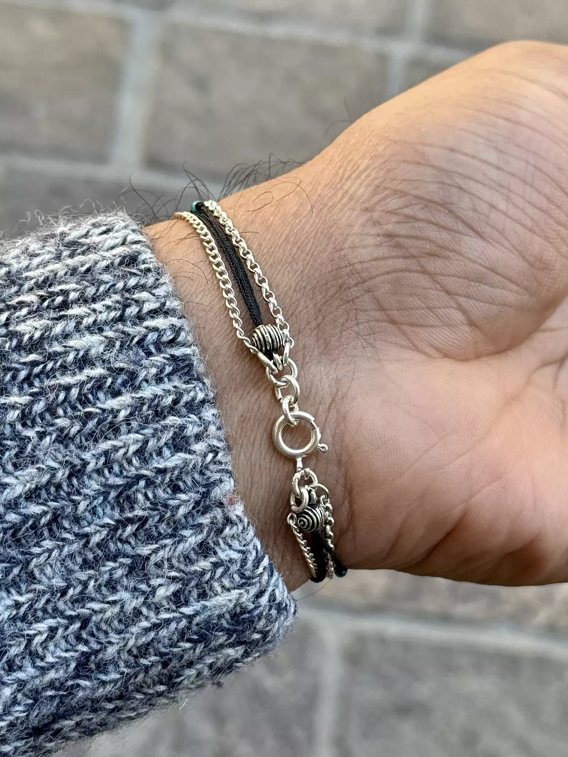 Black Cascade Bracelet hover image