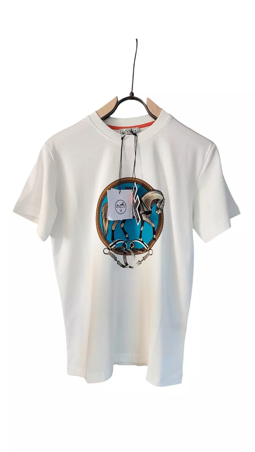 HERMES whitexblue tshirt 2