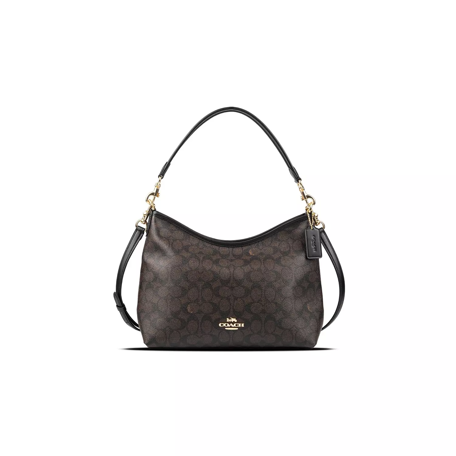 Coach laurel shoulder bag in signature canvas  image