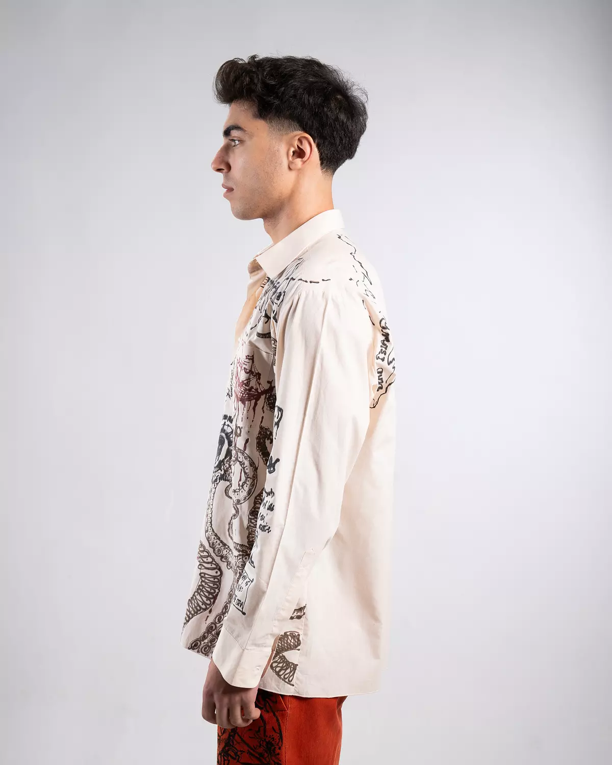 “ pirate’s diaries 2” hand-painted shirt  4