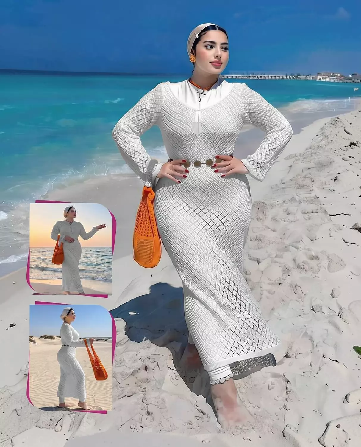 Diamond Knit Maxi Dress 2