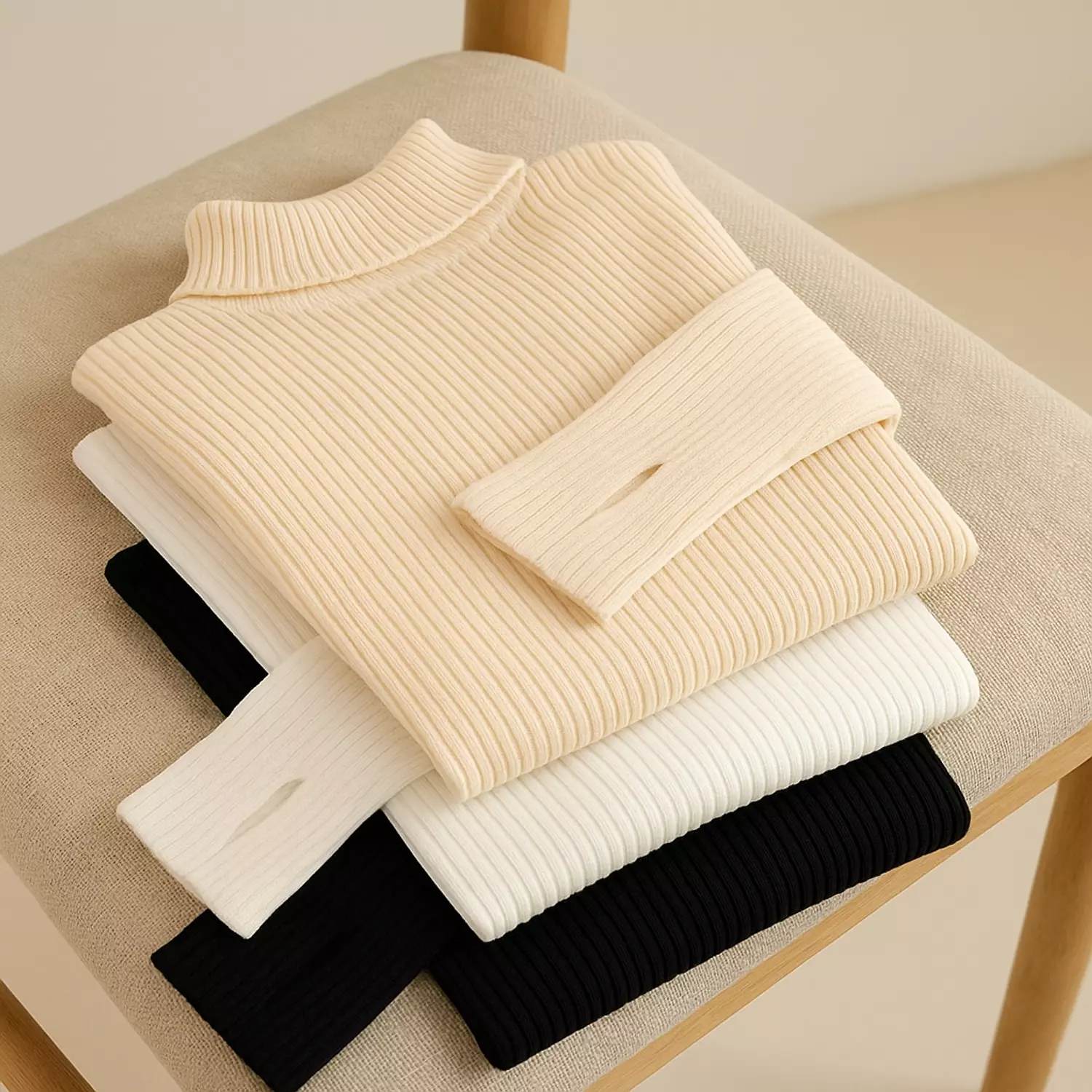 Basic High Neck With Thumb-Hole image