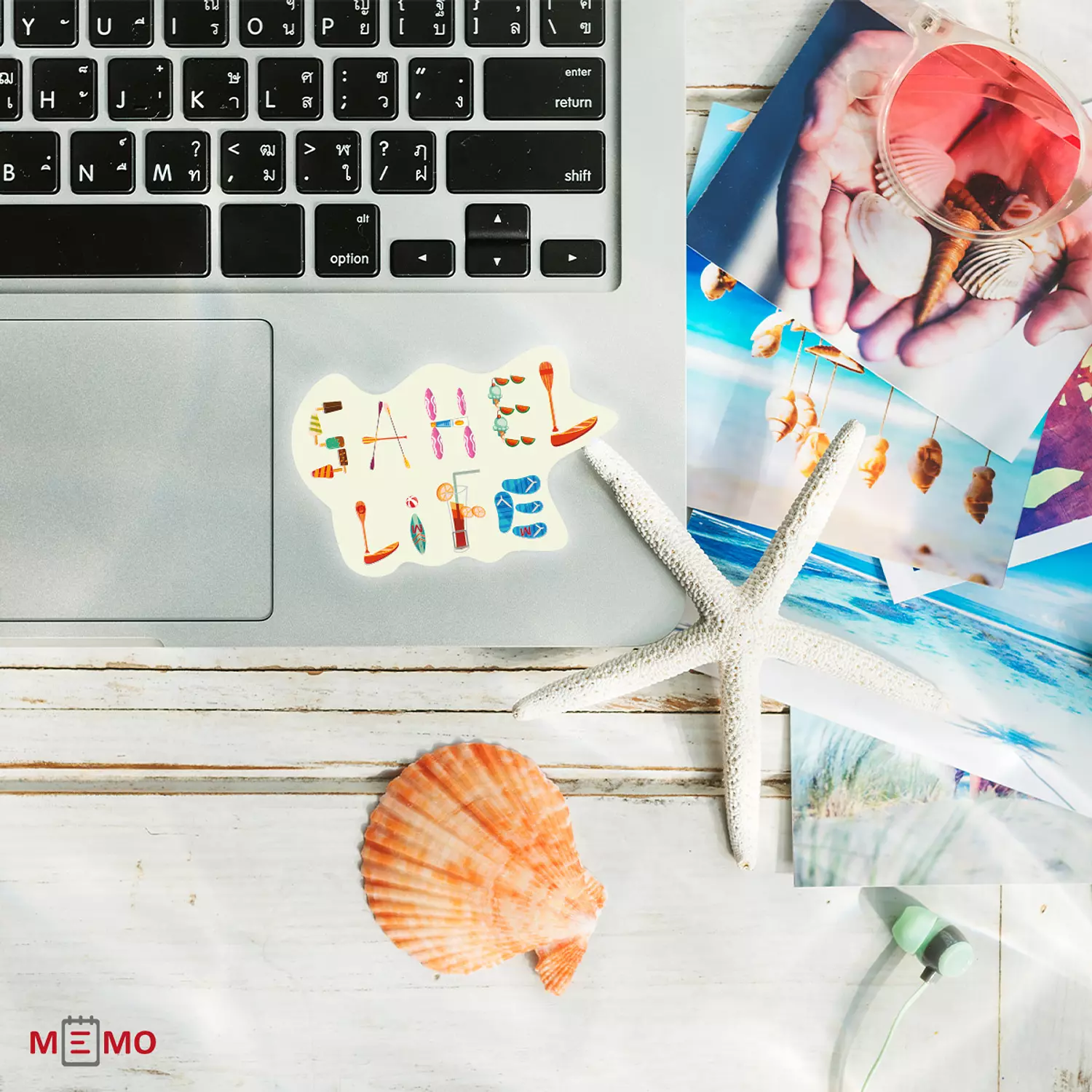 Memo Sahel Life sticker, 8.5x5.5cm, 1 Pieces, for laptop, tablet ,car & mobile  image