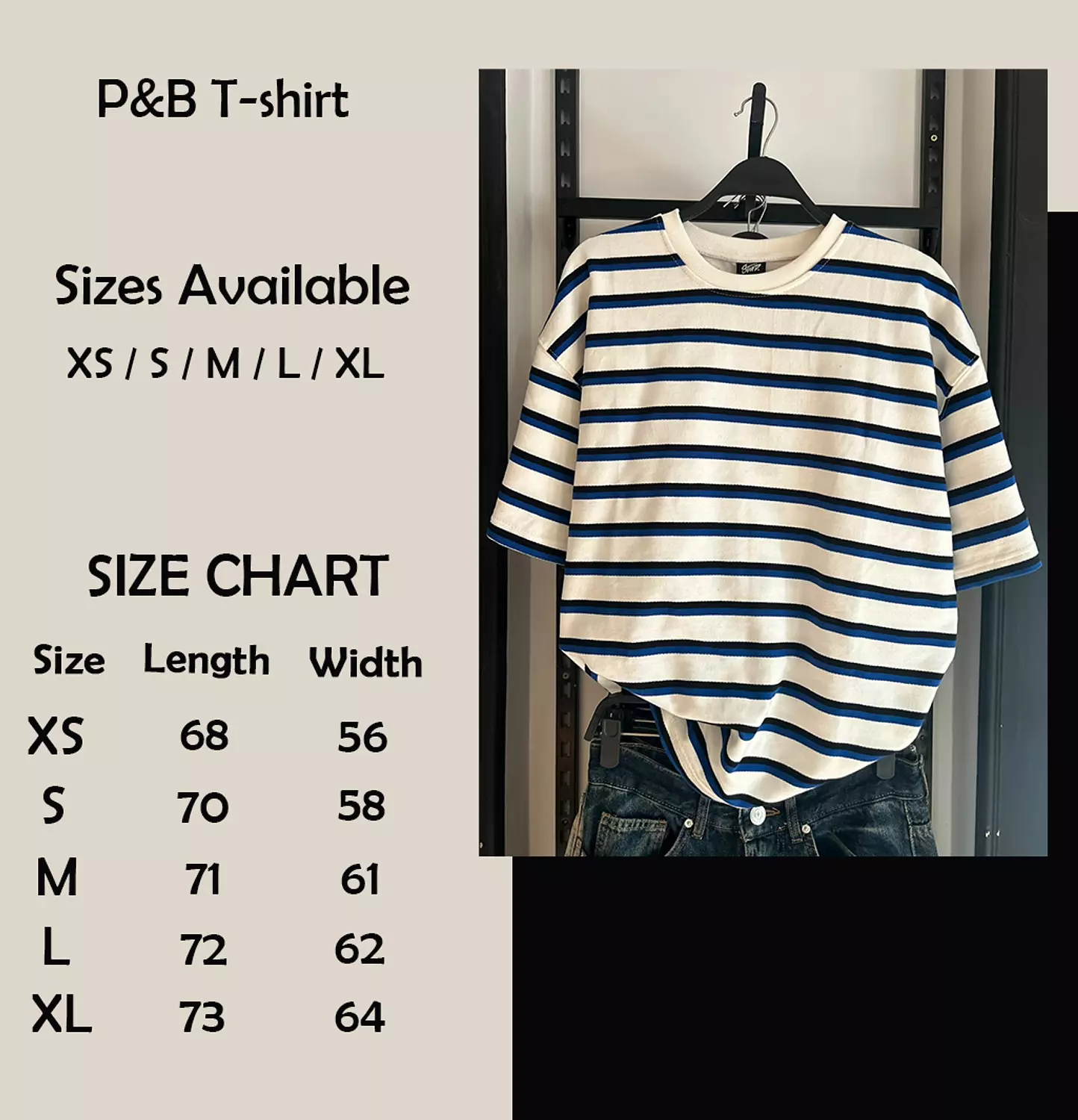 PULL&BEAR STRIPED SHORT SLEEVE T-SHIRT - BLUE 11