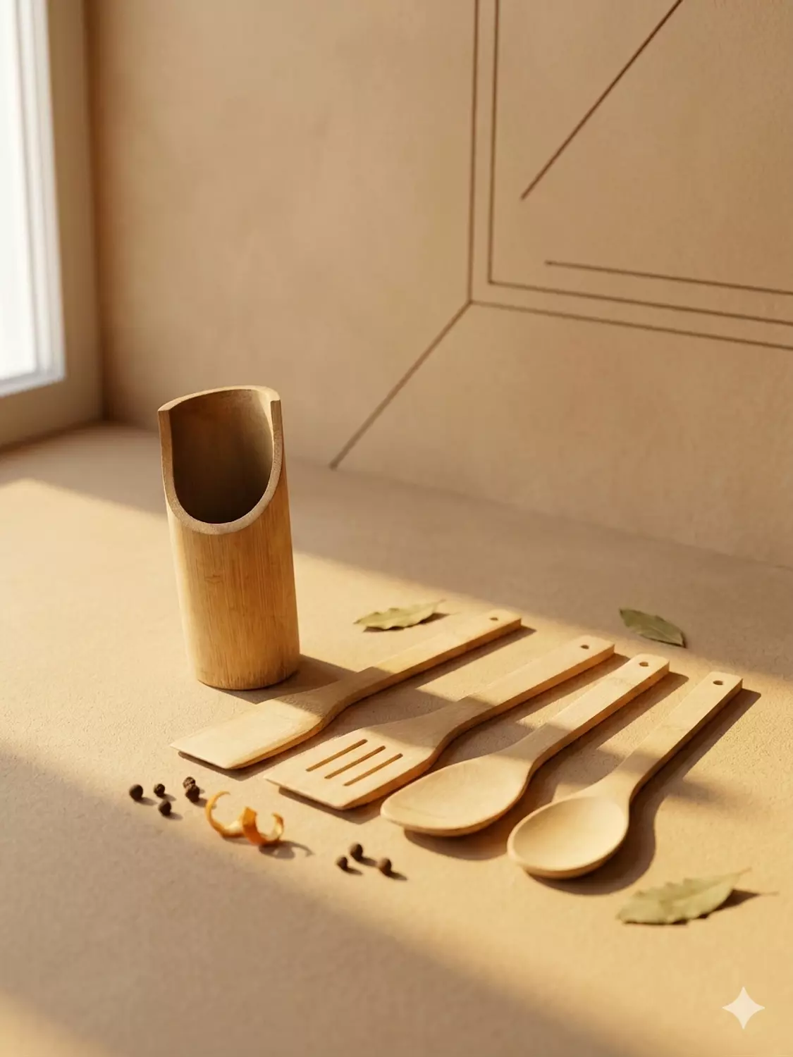 Wooden Kitchen Utensils Set  1