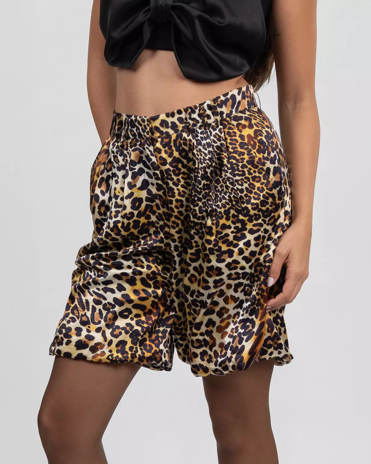 Leopard Print Shorts hover image